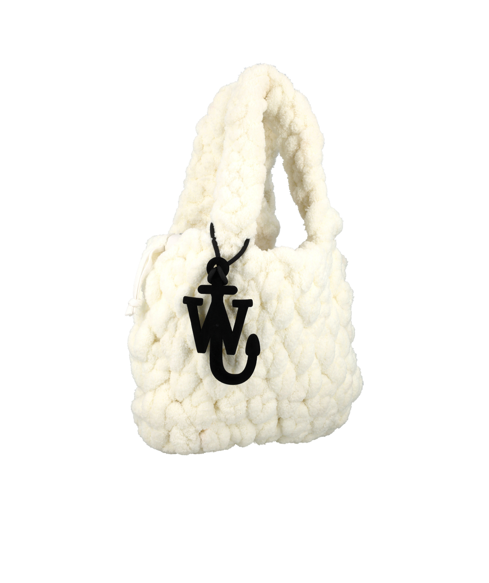 Jw Anderson Small Blanket Tote Bag In White
