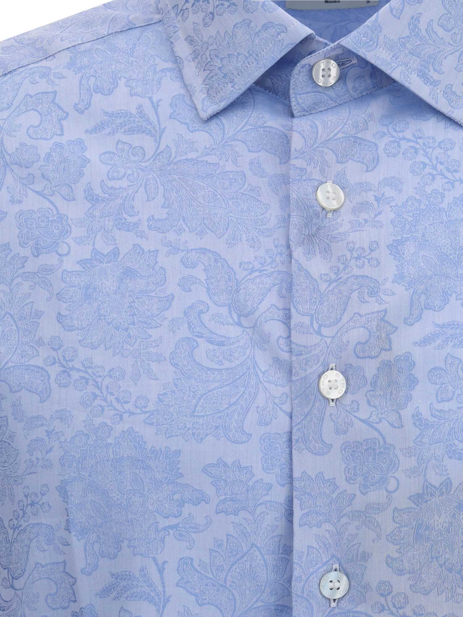 Etro Shirt Jacquard Collar Button-down