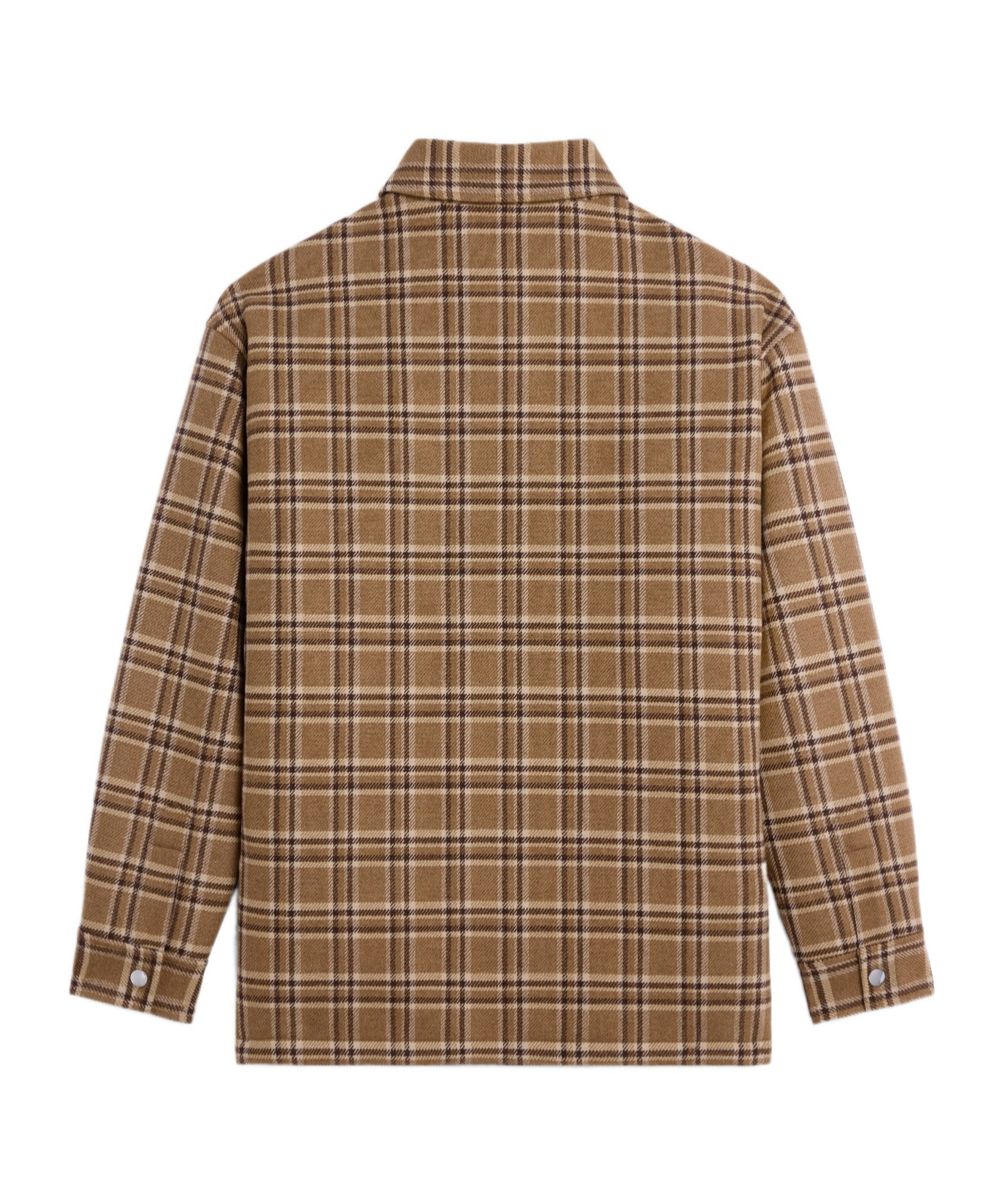 Celine Checked Wool Coat In Green