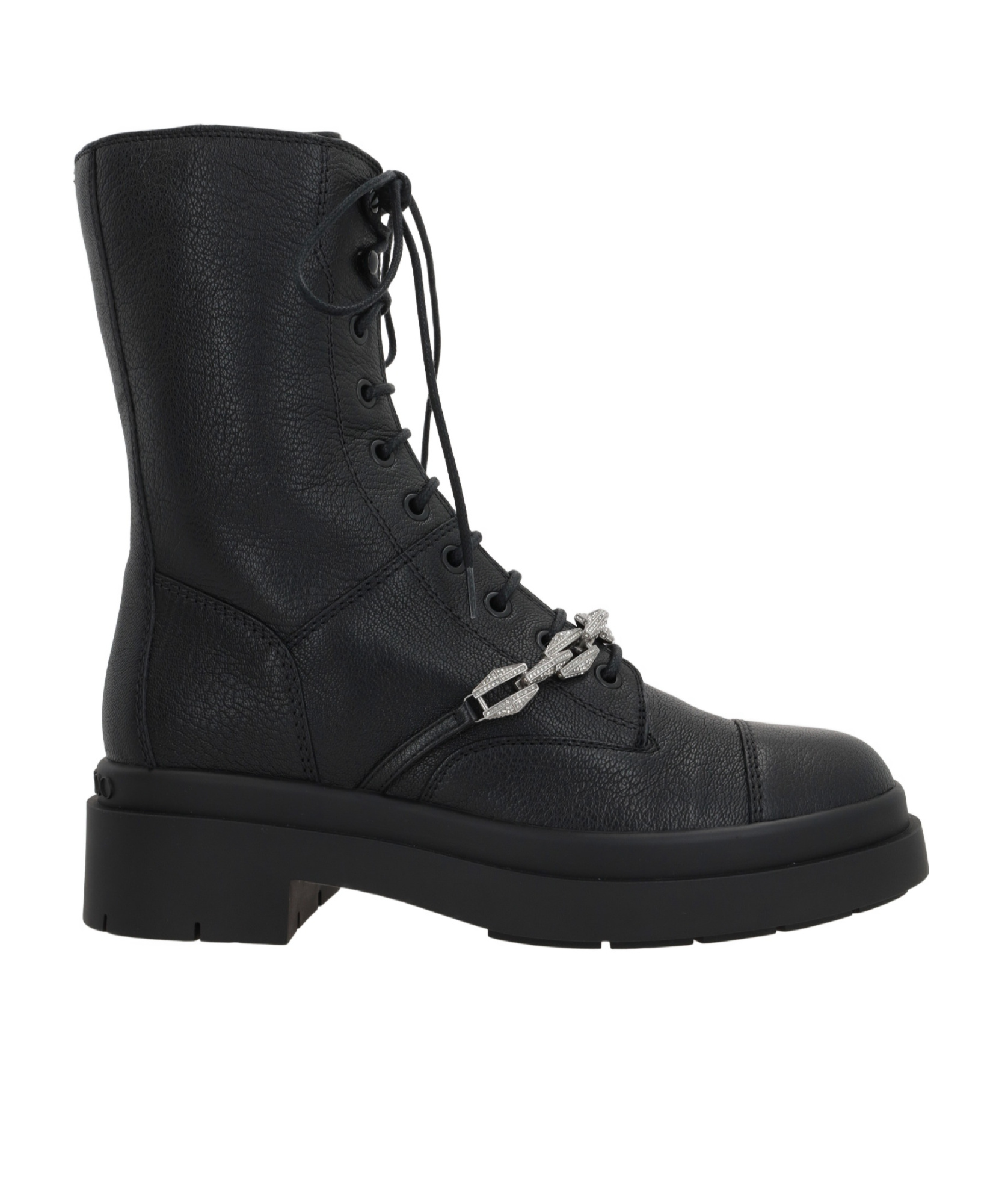 Shop Jimmy Choo Nari Crystal-embellished Ankle Boots In Black