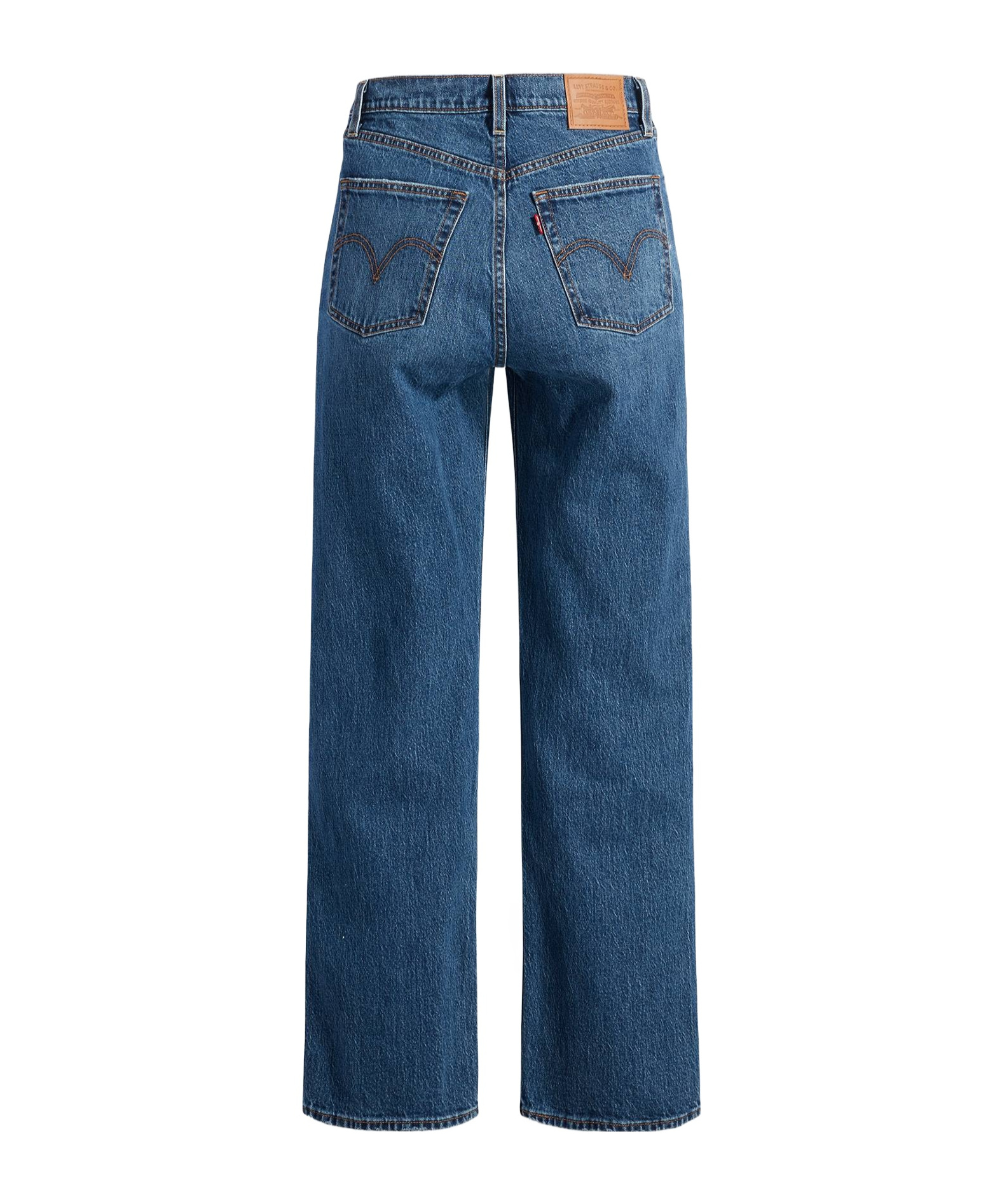 Shop Levi's High-rise Denim Pants In Blue