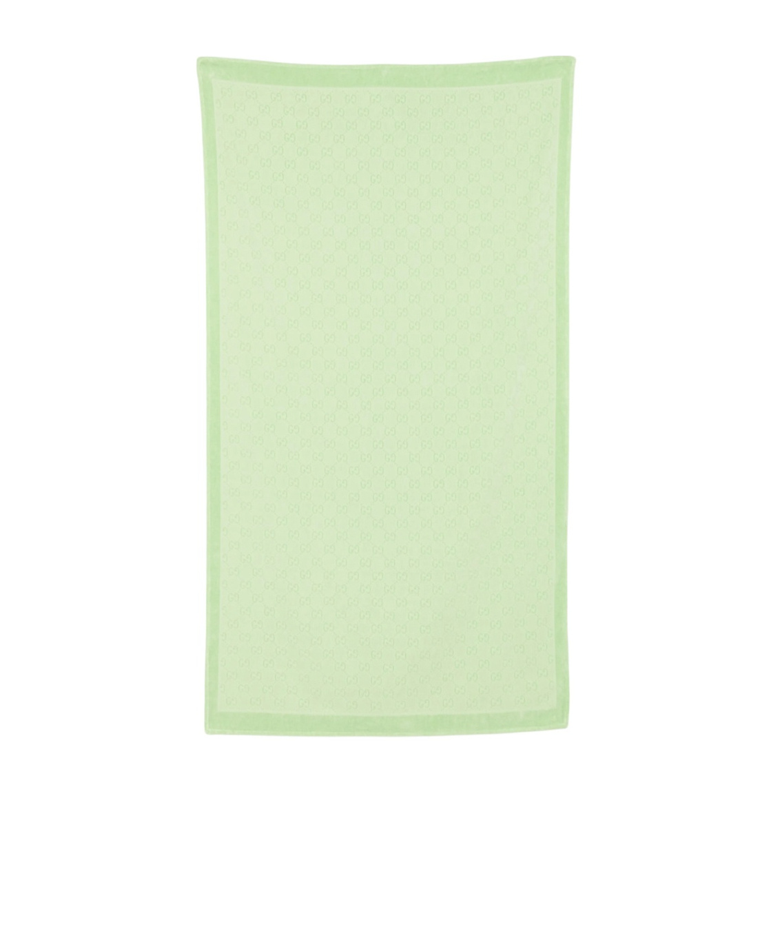 Gucci Rectangular Beach Towel In Light Green