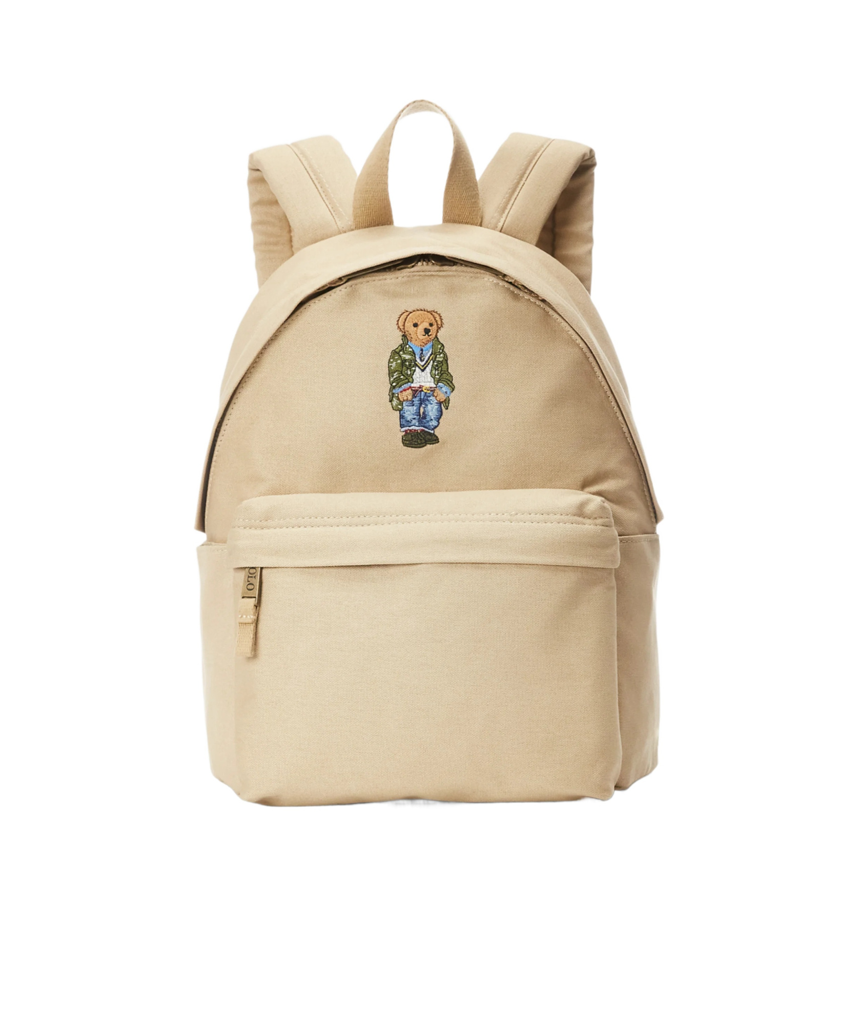 Polo Ralph Lauren Double Zipper Backpack In Nude