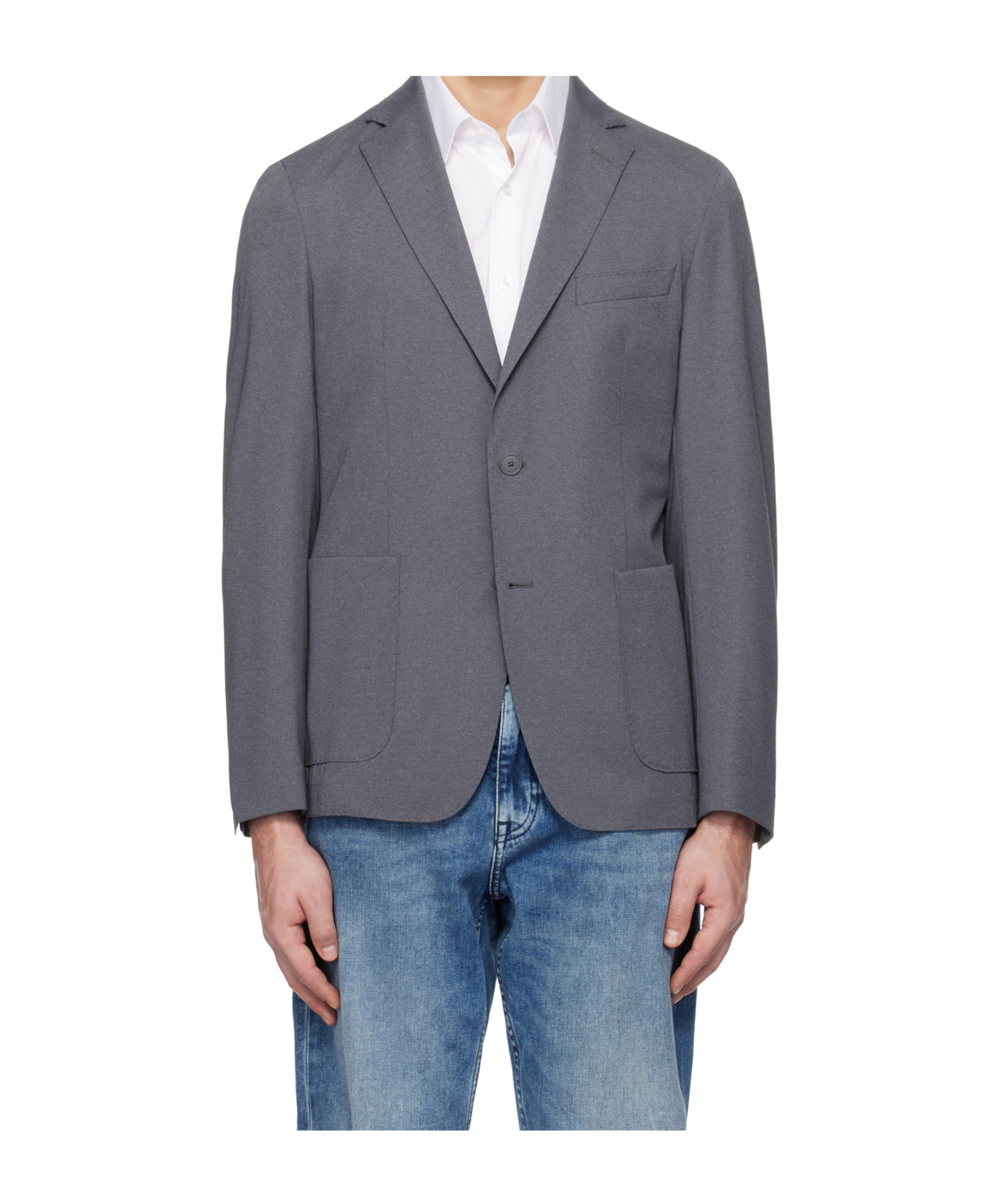 Hugo Boss Gray Slim Fit Blazer In Gray