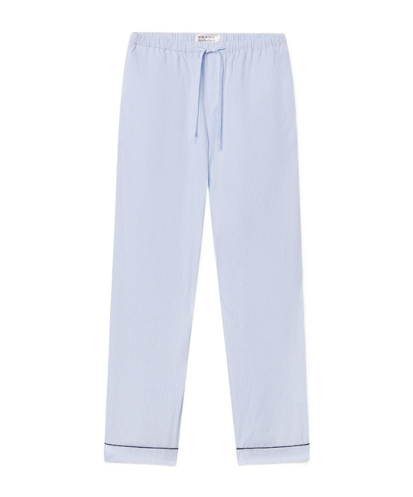 Frame Striped Pajama Pants In Blue