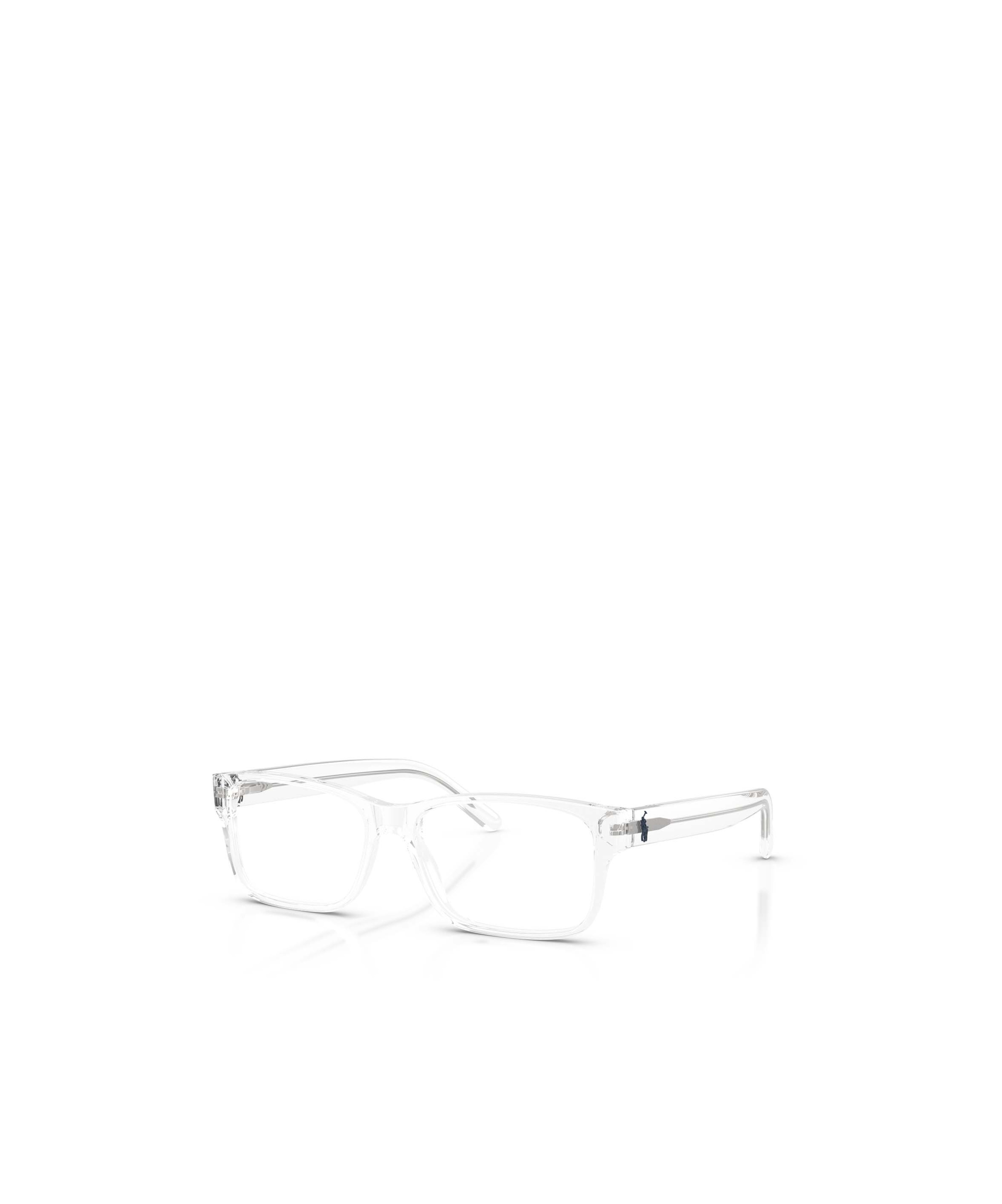 Polo Ralph Lauren Eyewear Rectangular Frame Glasses In Transparent