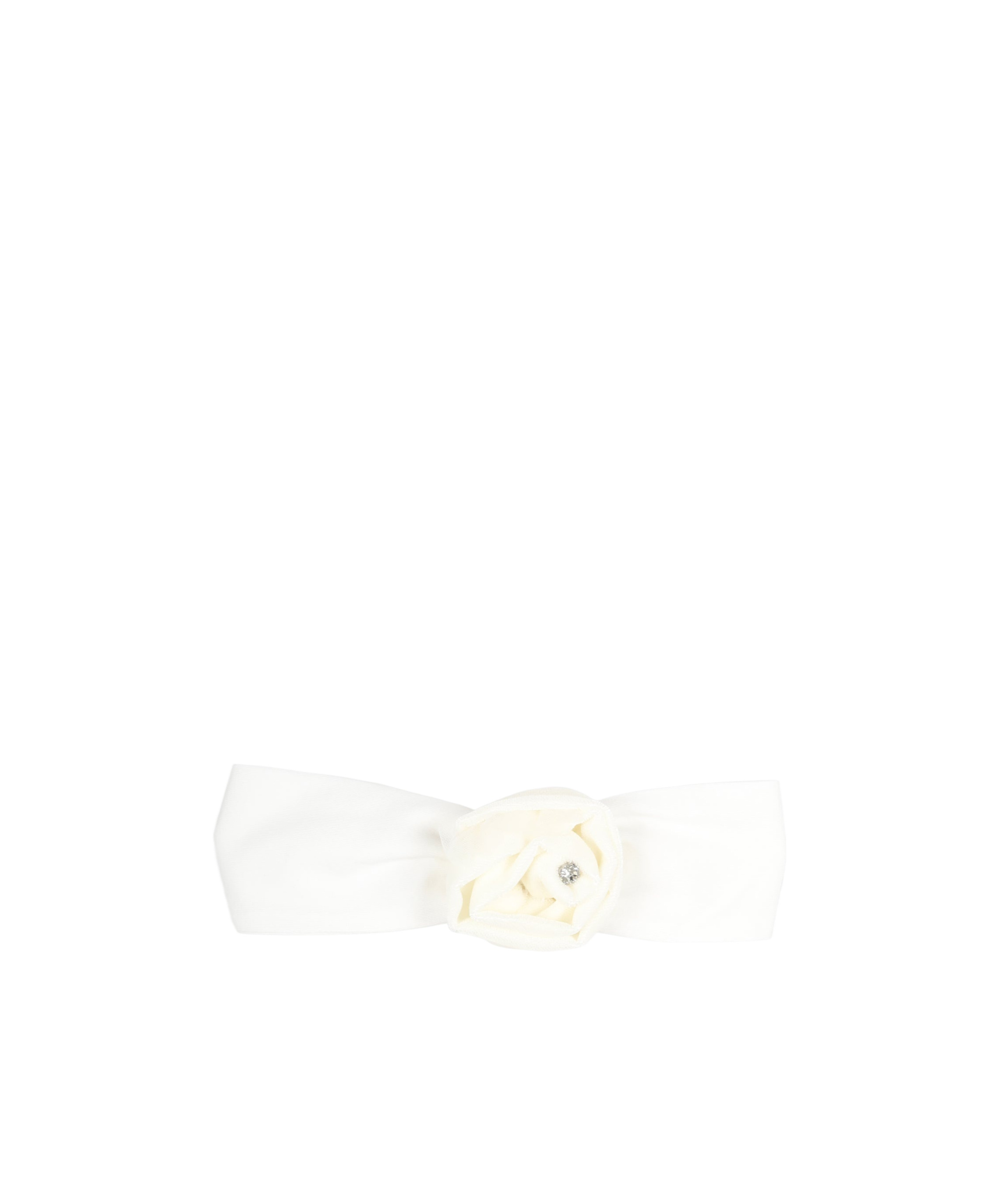 Monnalisa Velvet-flower Headband In White