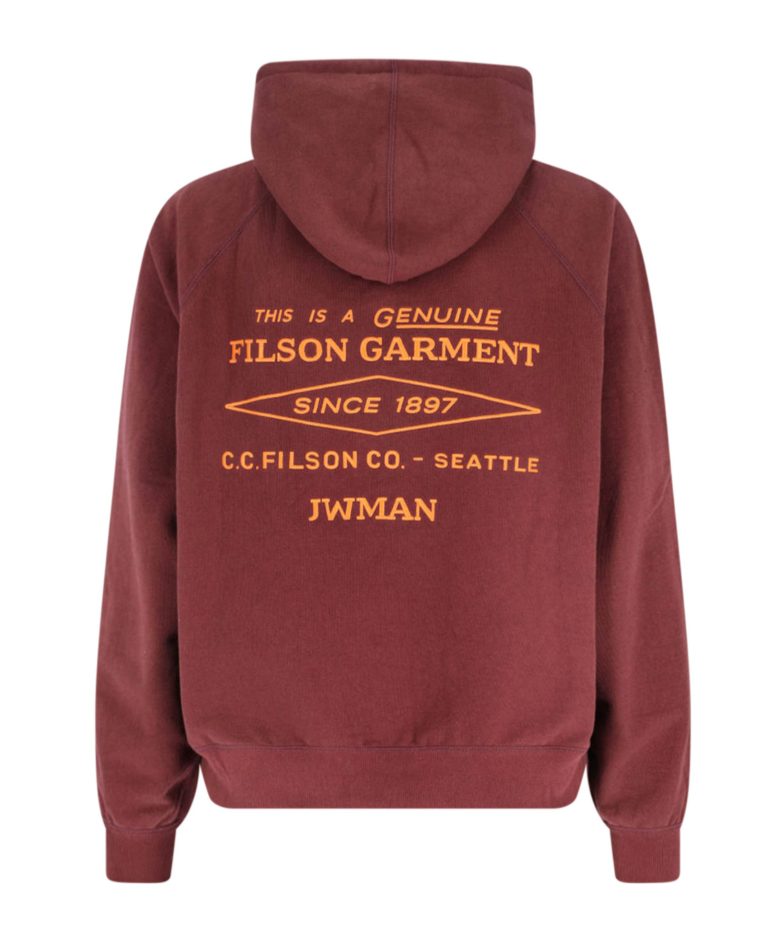 Junya Watanabe Hooded Sweatshirt Kangaroo Pocket Design In Red