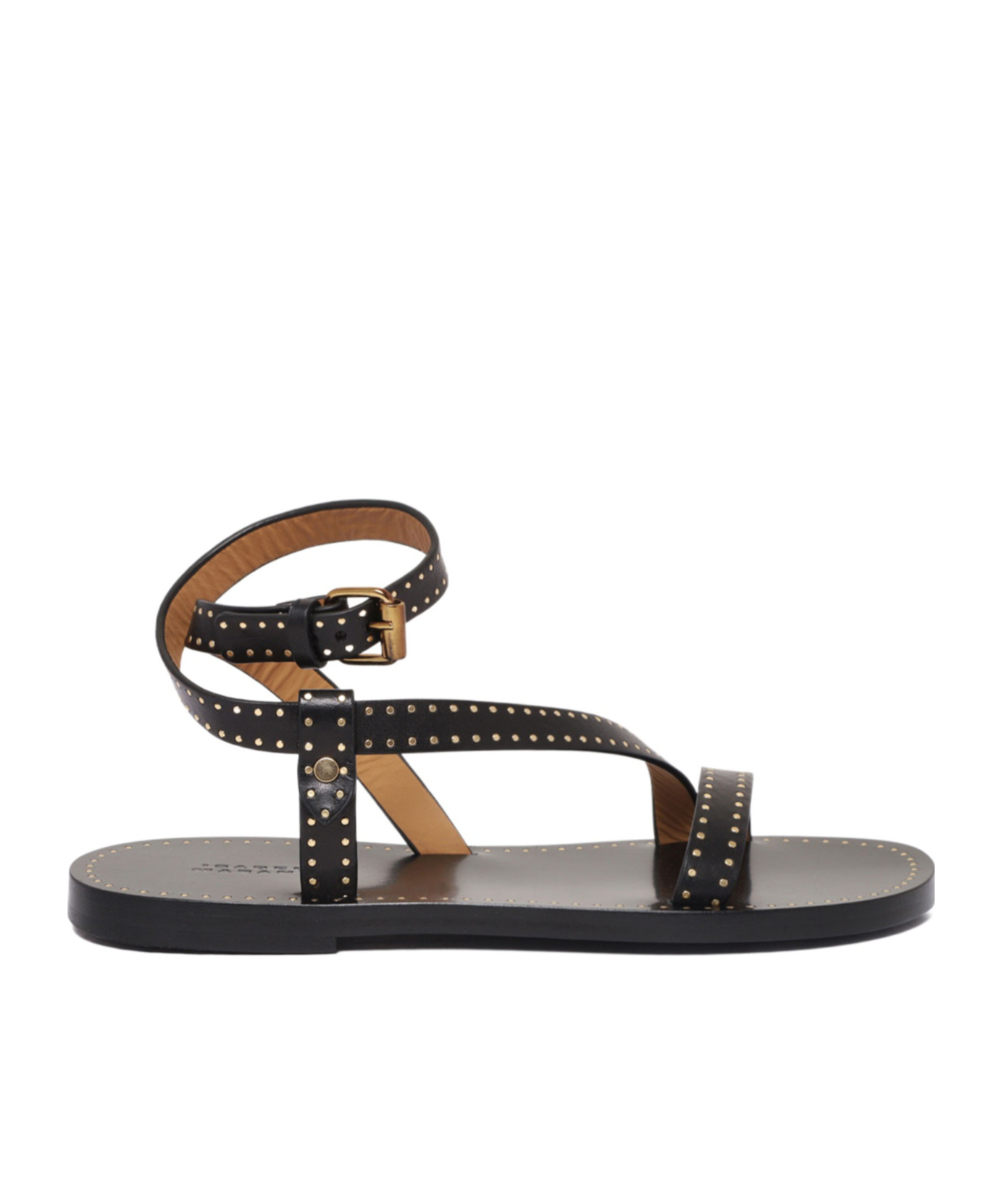 Isabel Marant Sandali Jopee In Pelle Nera Donna In Black