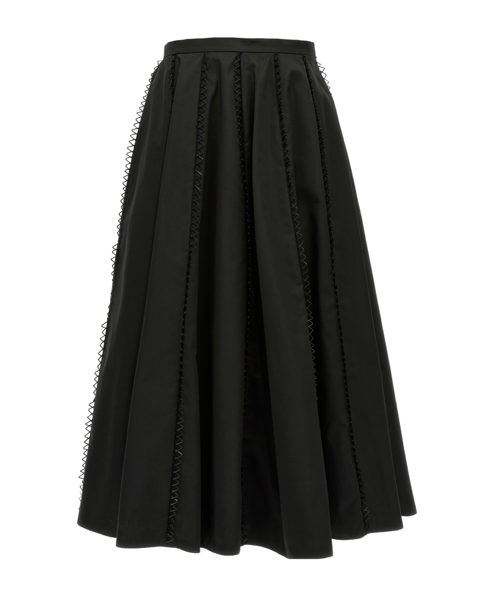 Fabiana Filippi Longuette Skirt With Beaded Embroidery Detail