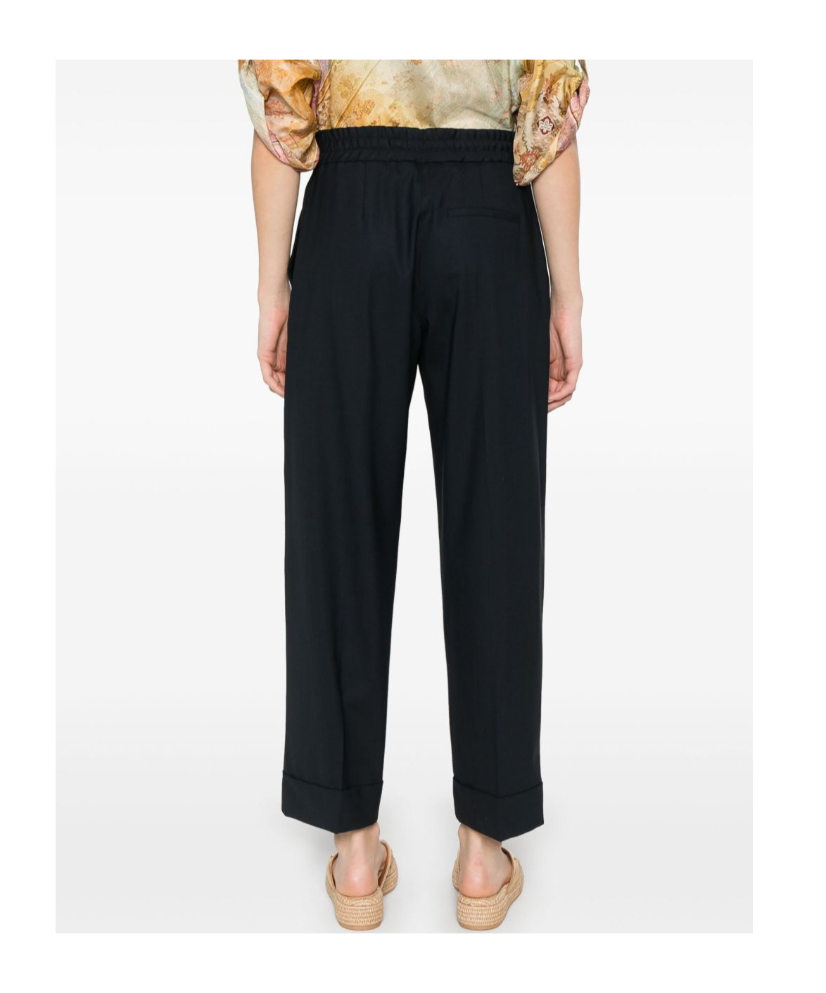 P.a.r.o.s.h Trousers Featuring Drawstring Waistband And Welt Pocket