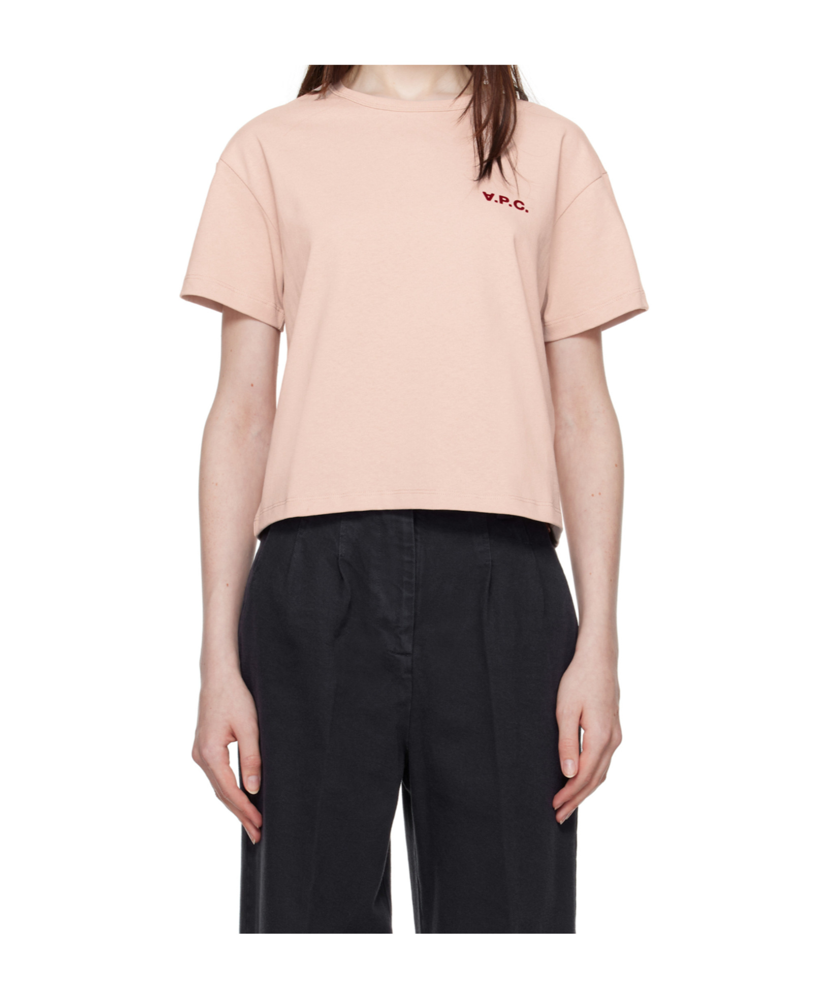 Apc A.p.c. Boxy Petit Vpc T-shirt In Nude