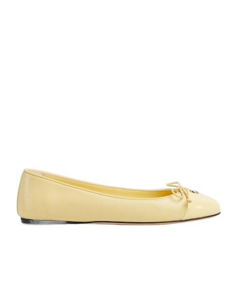 Gucci Women's Ballet Flat With Double G In Gold