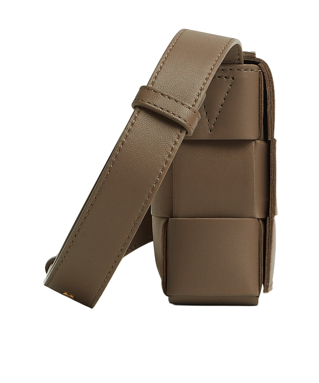 Bottega Veneta Small Cassette Shoulder Bag In Brown