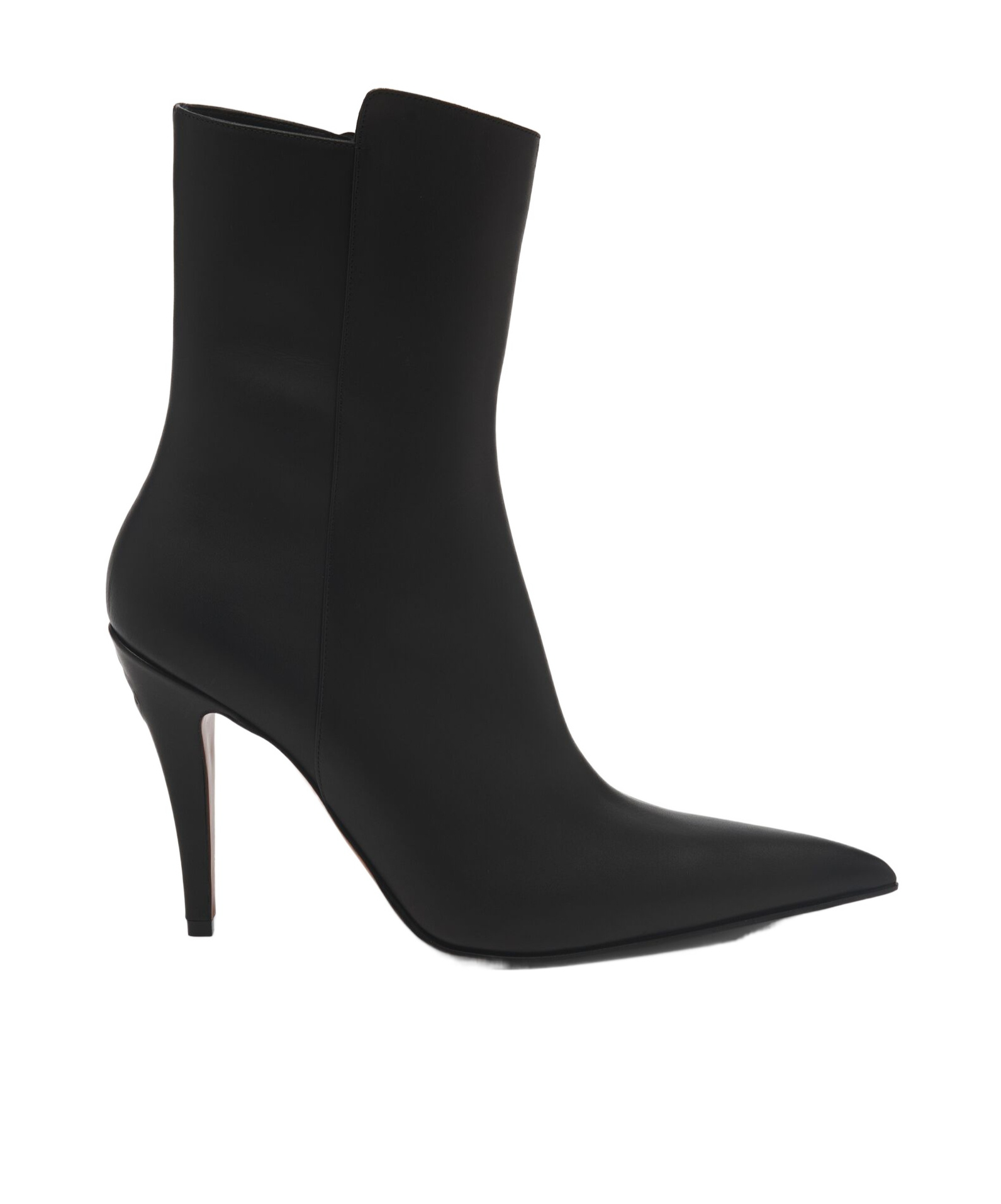 Alexander Mcqueen Birdee 105 Satin Ankle Boots In Black