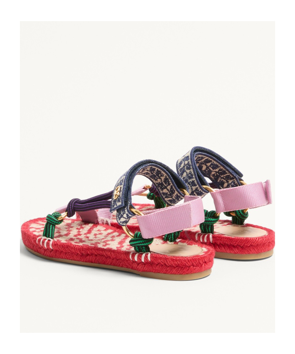 Shop Valentino Lake Powell Sandal With Grape Embroidery 20mm In Multicolor