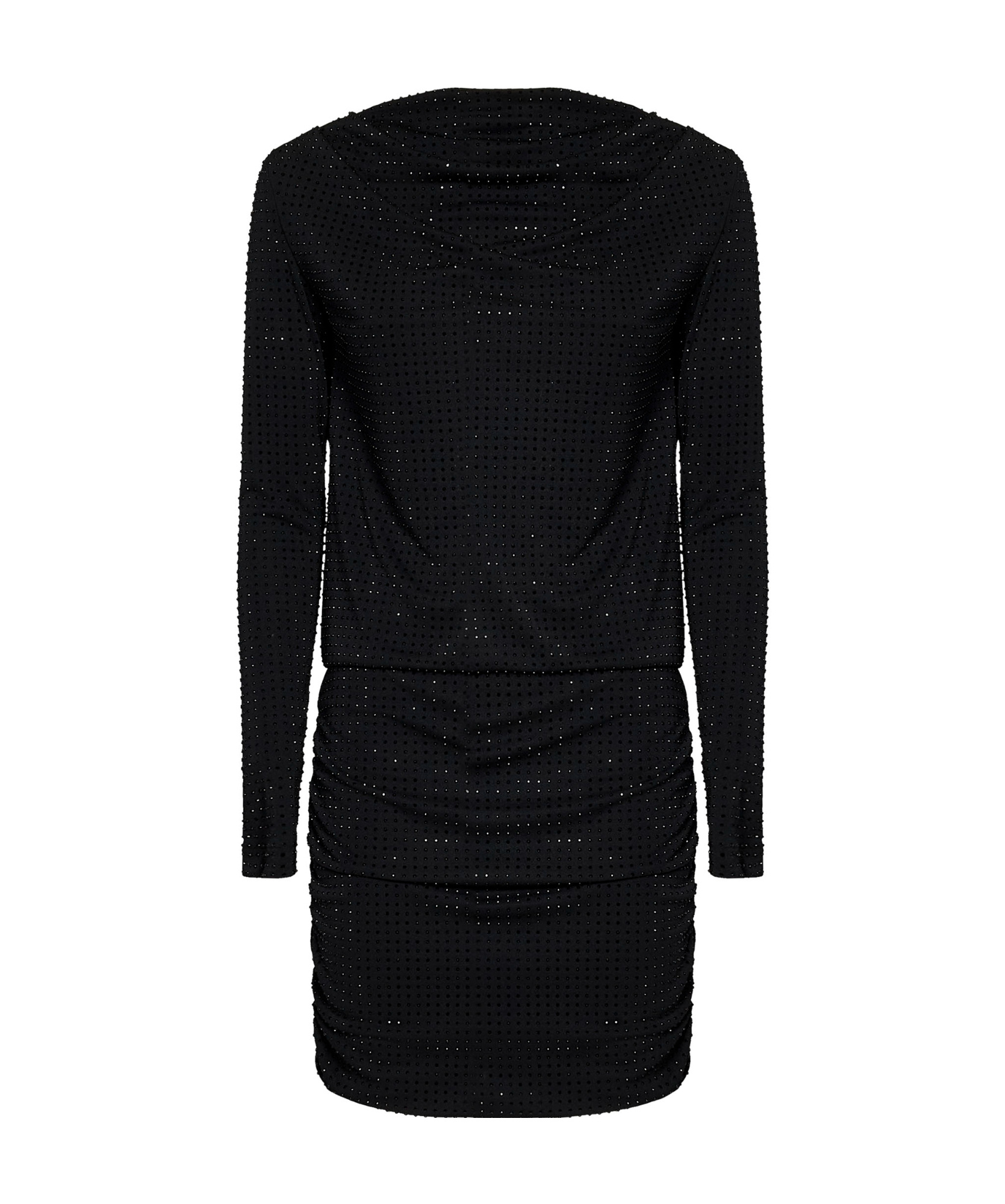 Versace Jeans Rhinestone-embellished Mini Dress In Black