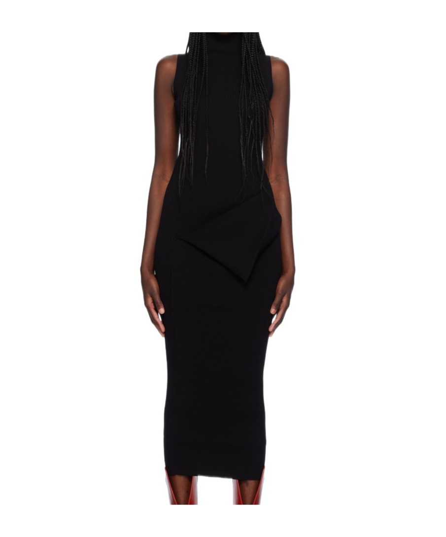 Rick Owens Sl Babel Maxi Dress In Black