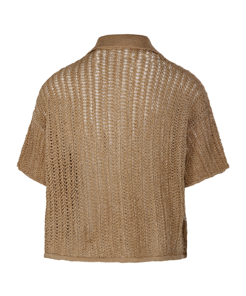 Bonsai Short-sleeved Shirt In Brown