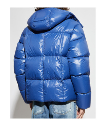 Moncler Serfanto Hooded Puffer Jacket In Blue