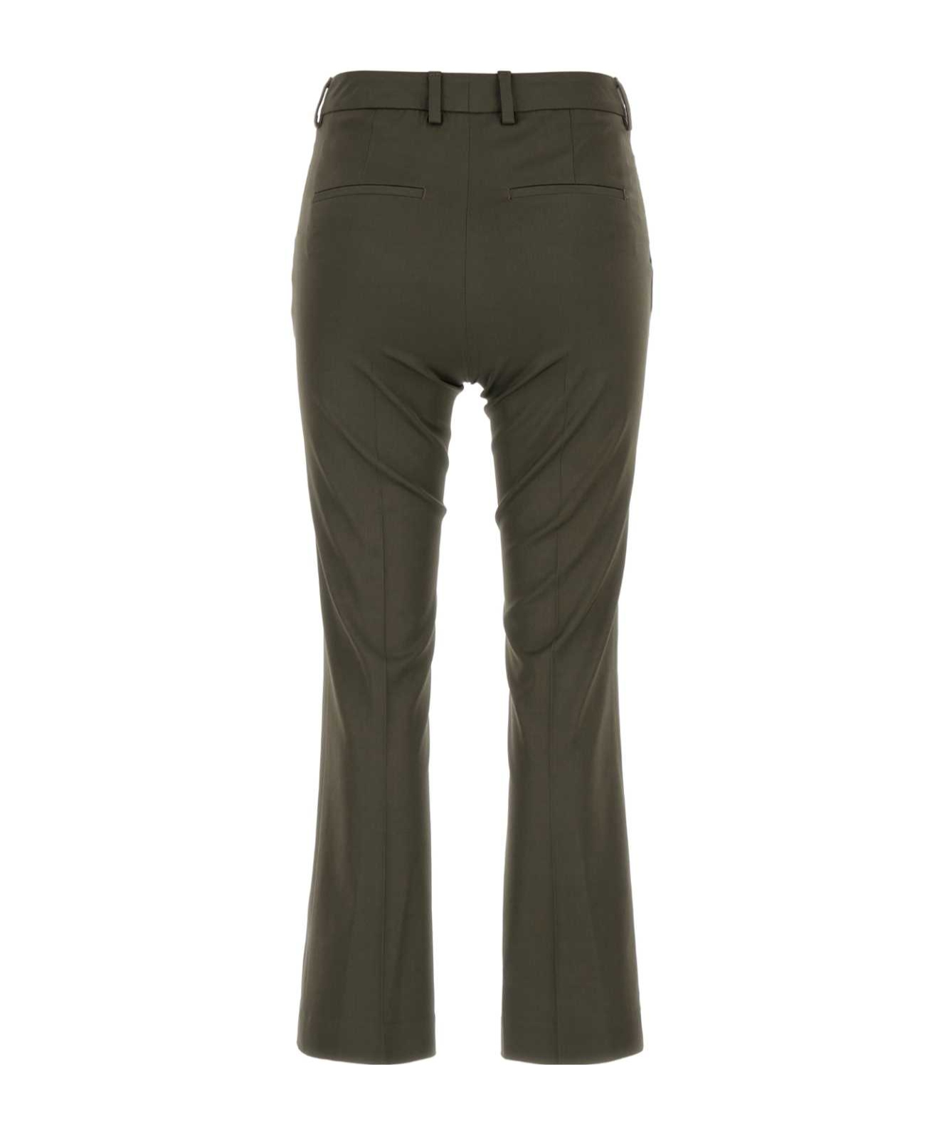 Pt Pantaloni Flared Tailored Trousers In Green