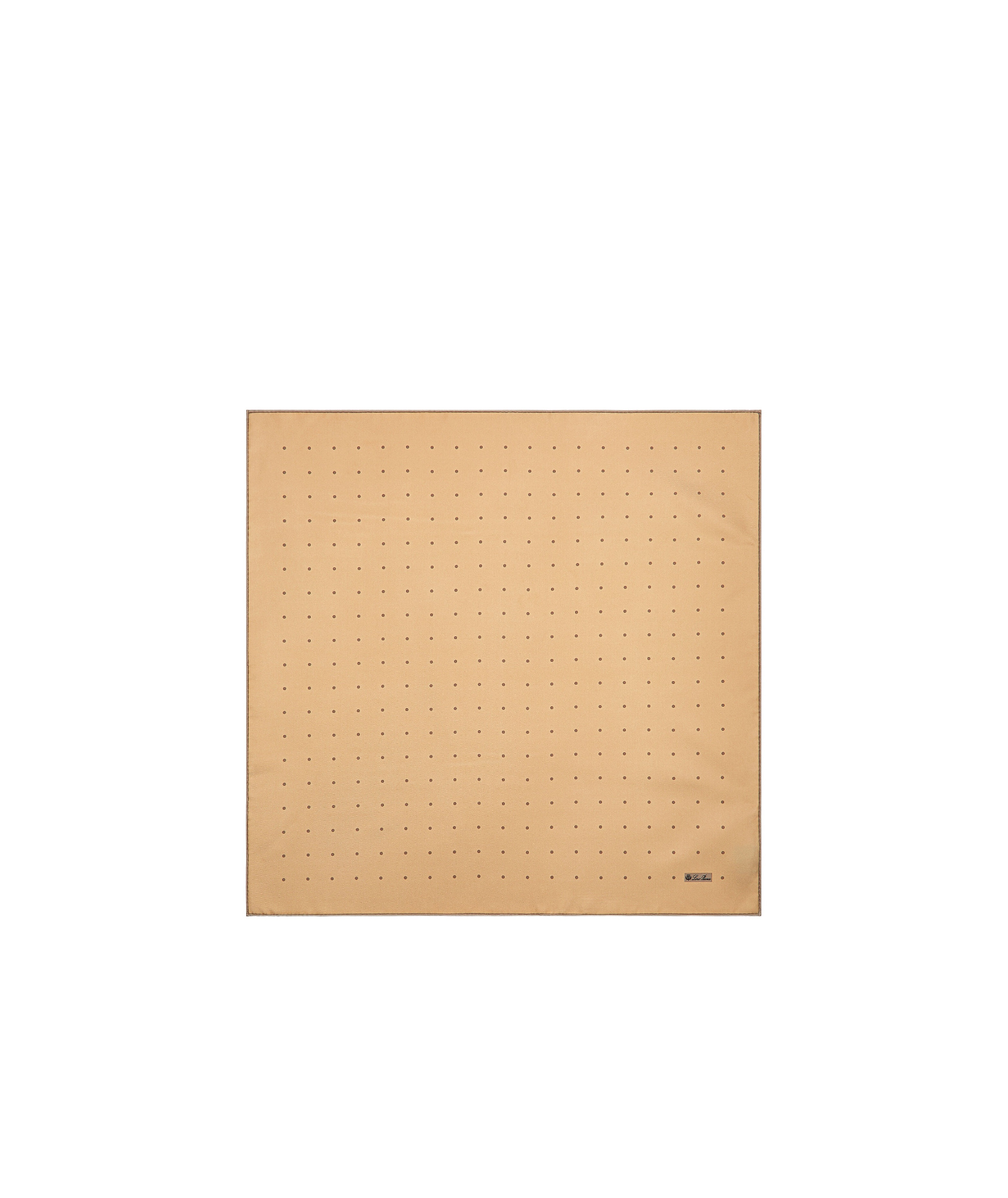 Loro Piana Pattern Silk Scarf In Lotus Root Color/brown
