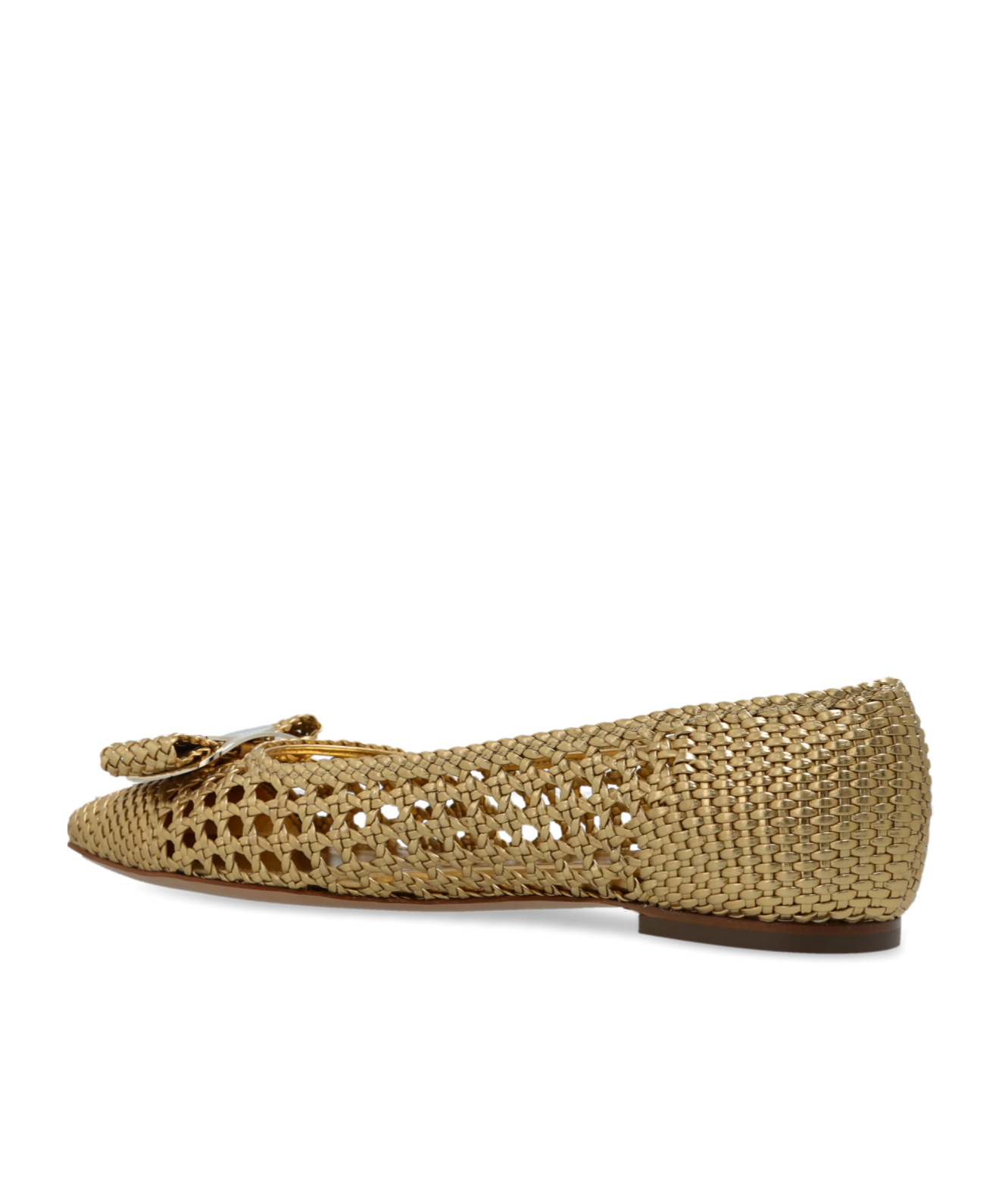 Ferragamo Zea Ballet Flats In Brown