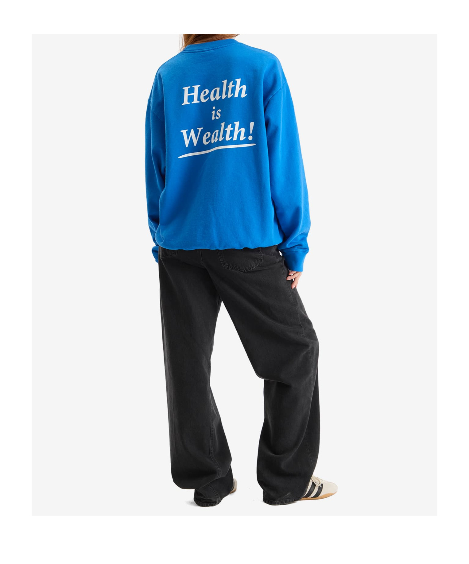 Sporty And Rich Health Is Wealth Crew Sweatshirt