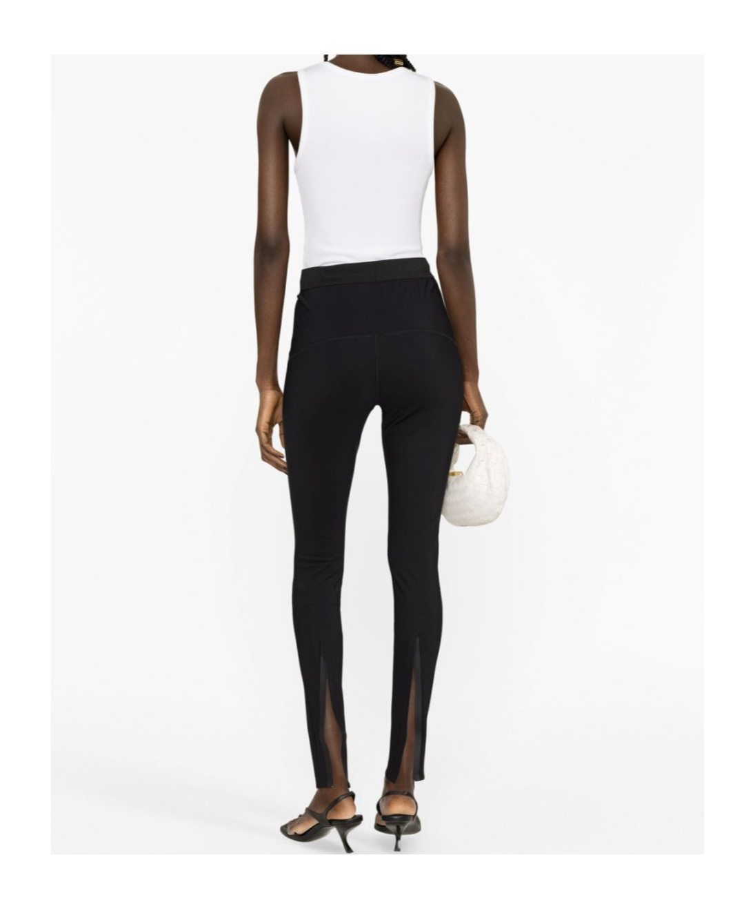 Shop Wardrobe.nyc High Waisted Back Slit Casual Pants