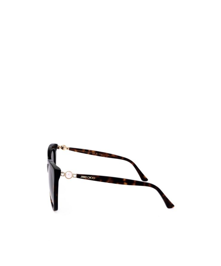 Jimmy Choo Eyewear Rua Cat-eye Sunglasses In Black