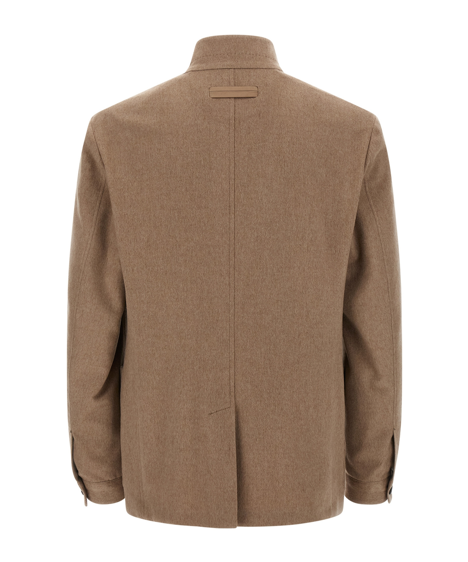 Zegna Il Conte Puffer Jackets Beige In Brown