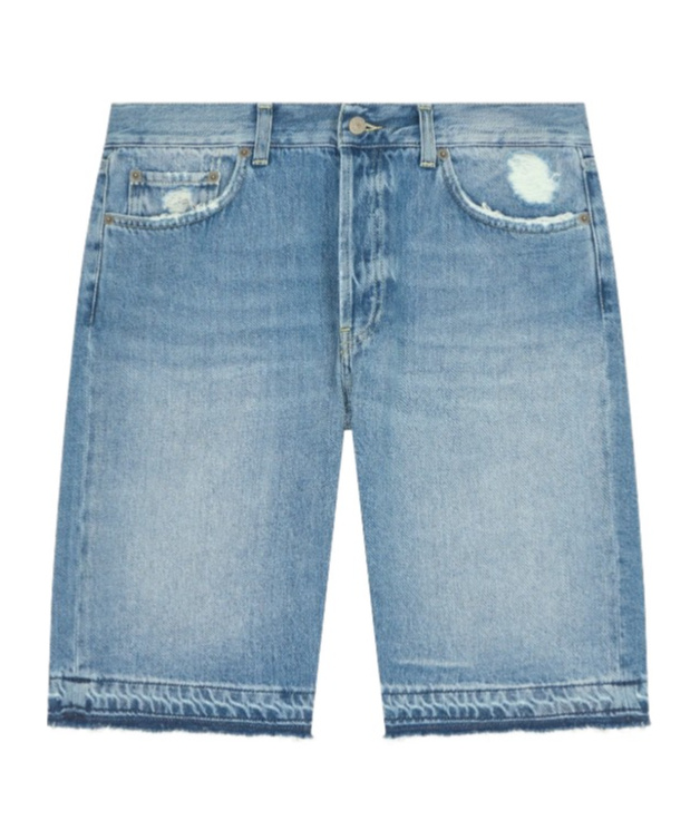 Dondup Denim Shorts With Belt Loops In Blue