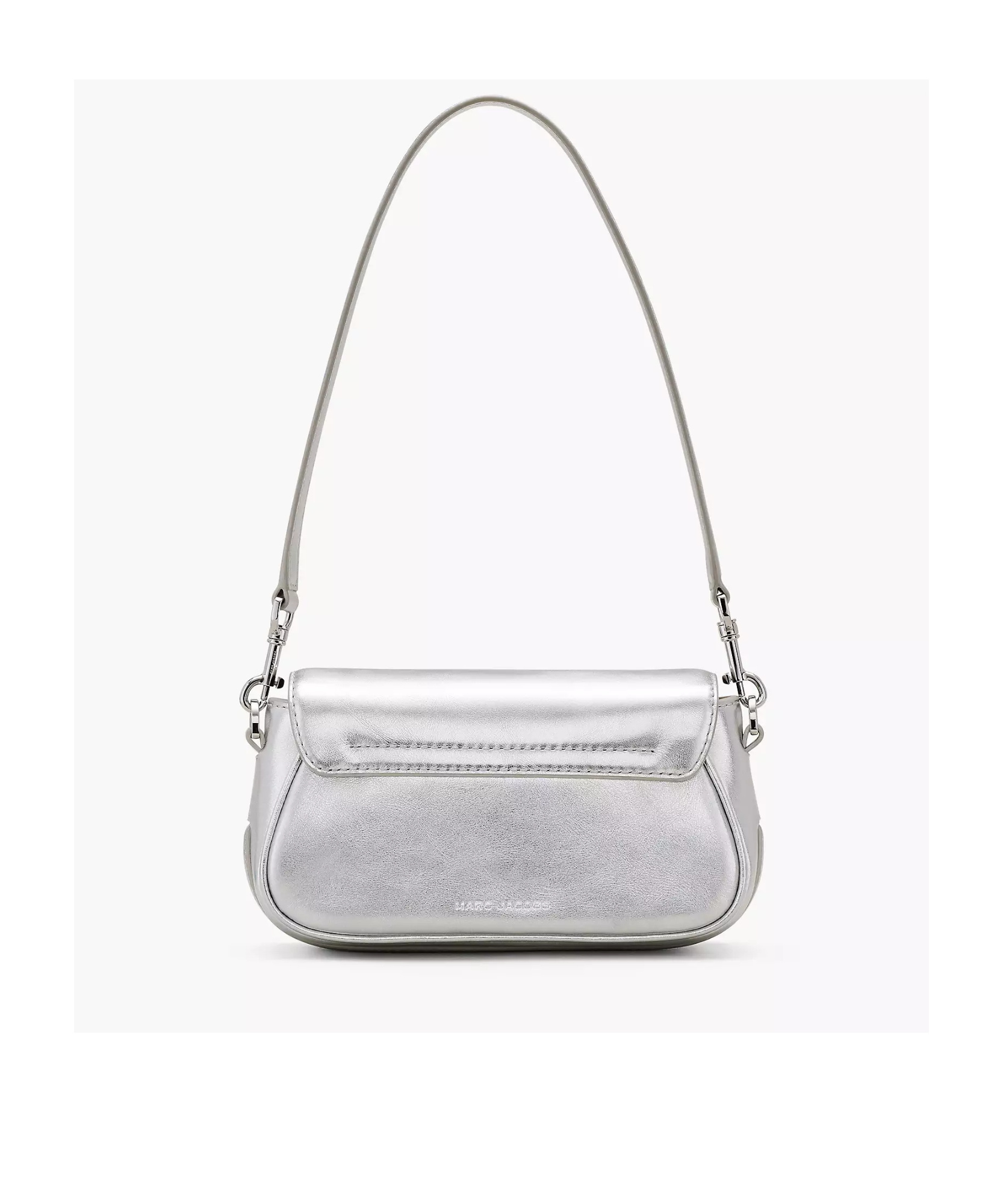 Marc Jacobs The Metallic Leather Clover Shoulder Bag In Gray