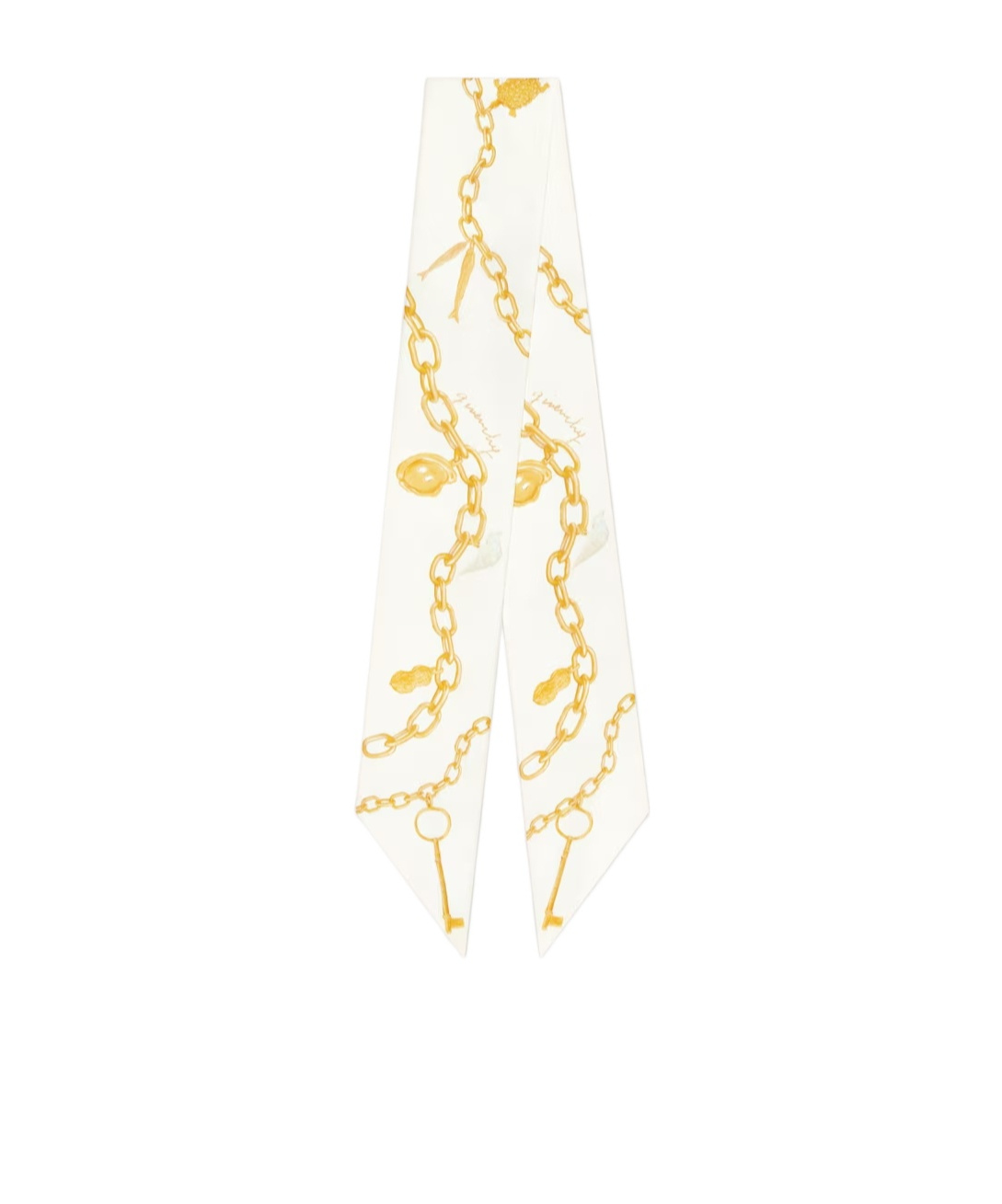 Givenchy Lucky Charms Large Bandeau In Silk In White