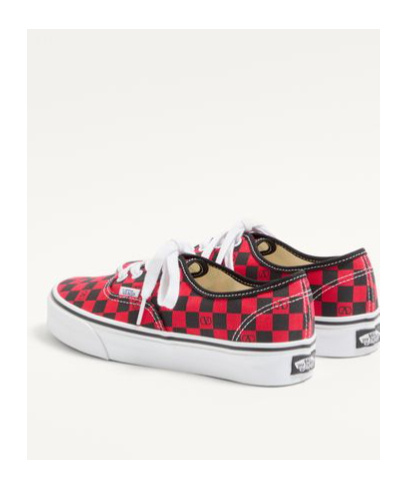 Valentino Garavani And Vans Low-top Trainer In Fabric With Vlogo Checkerboard Print In White