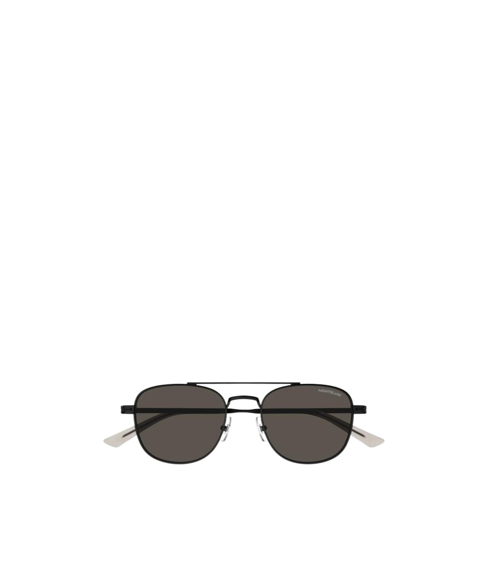 Montblanc Pilot-frame Sunglasses In Black