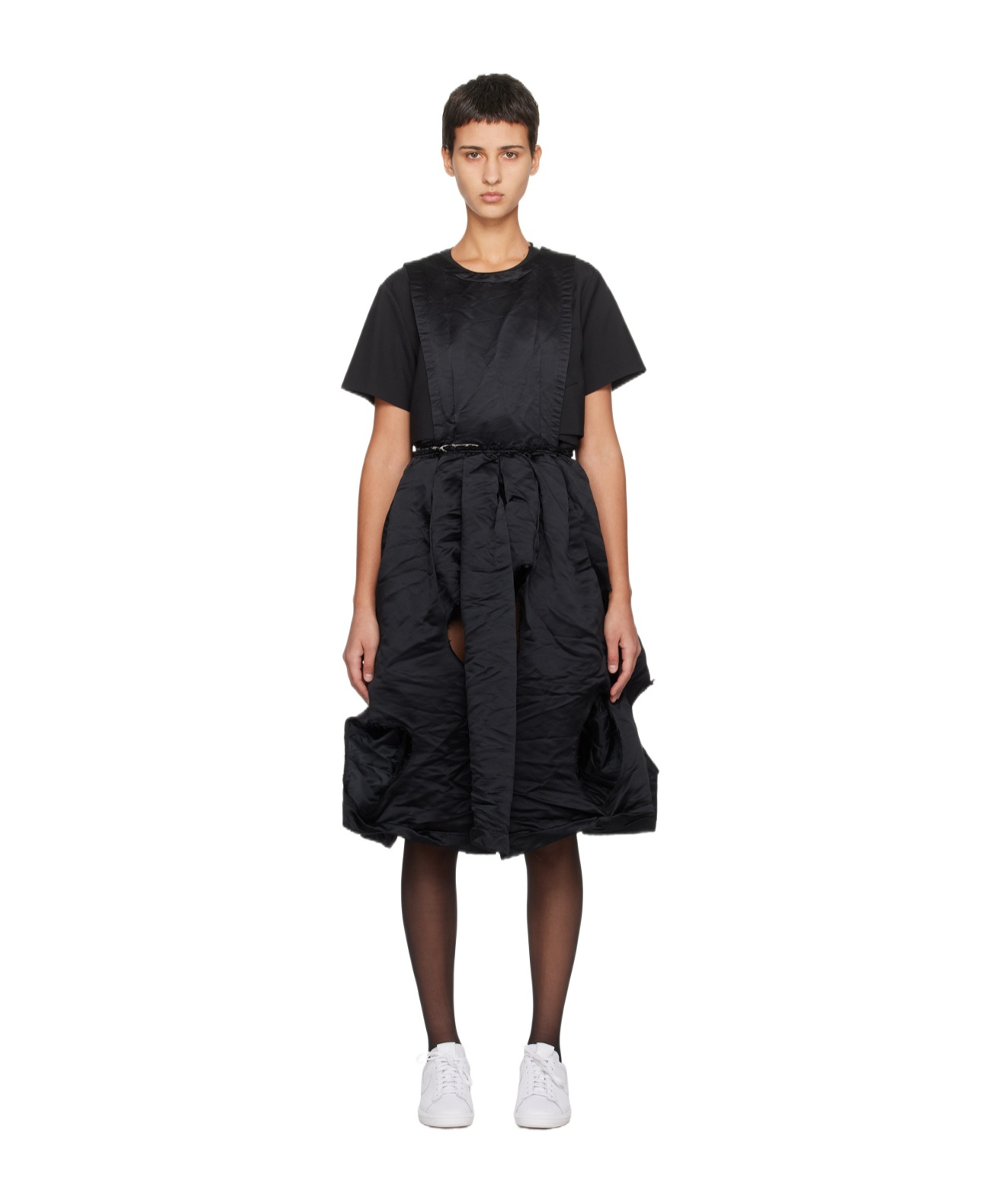 COMME DES GARÇONS HOLLOWED-OUT DETAIL DRESS 