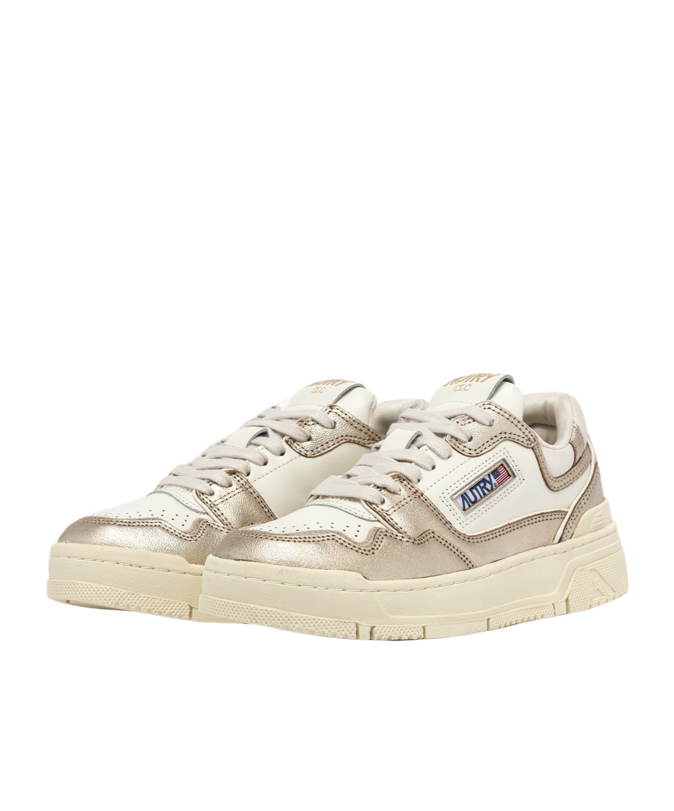 Autry Clc Low-cut Sneakers In Nude