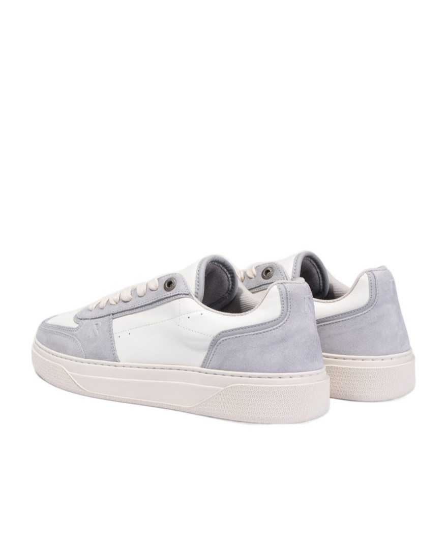 Represent Sneakers Initial In Bicolor In Pelle E Pelle Scamosciata Uomo In Light Grey/ Flat White