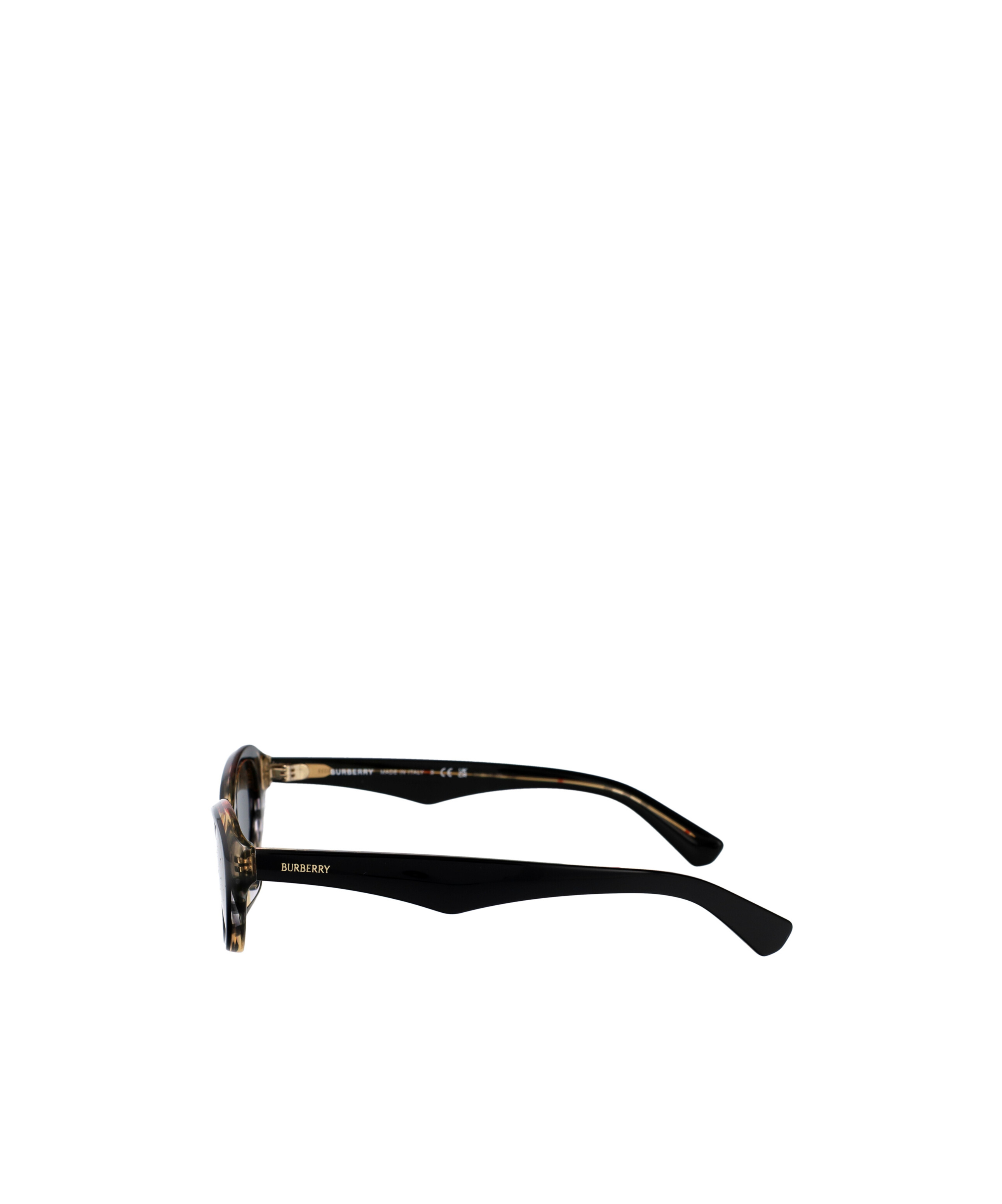 Burberry Eyewear Round Frame Sunglasses In Black