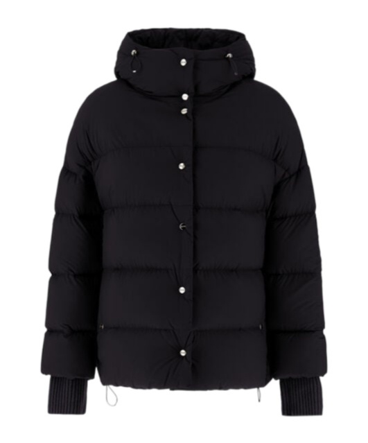 Herno Nylon Microfibre Bomber Jacket In Black