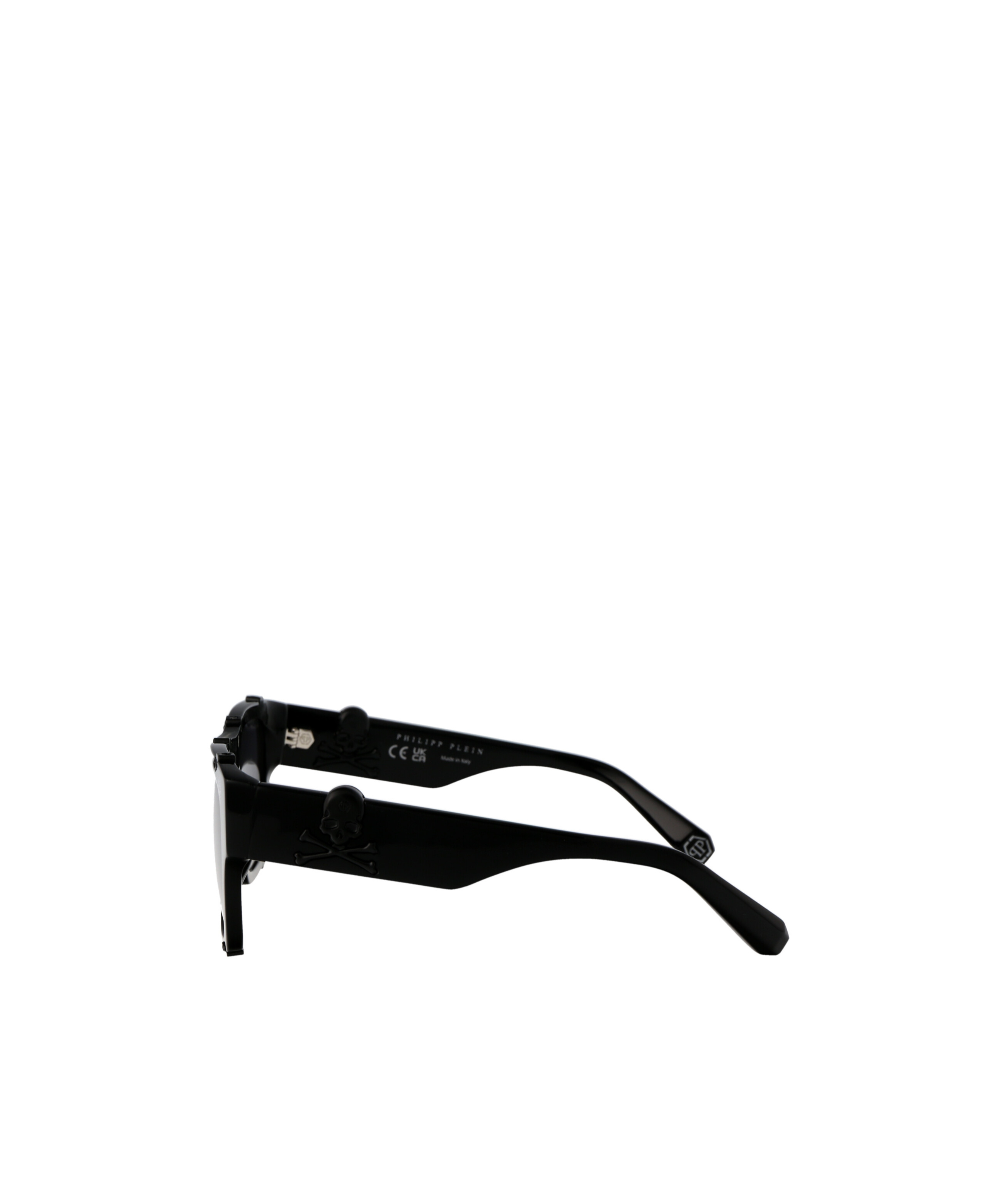 Philipp Plein Logo-plaque Square-frame Sunglasses In Black