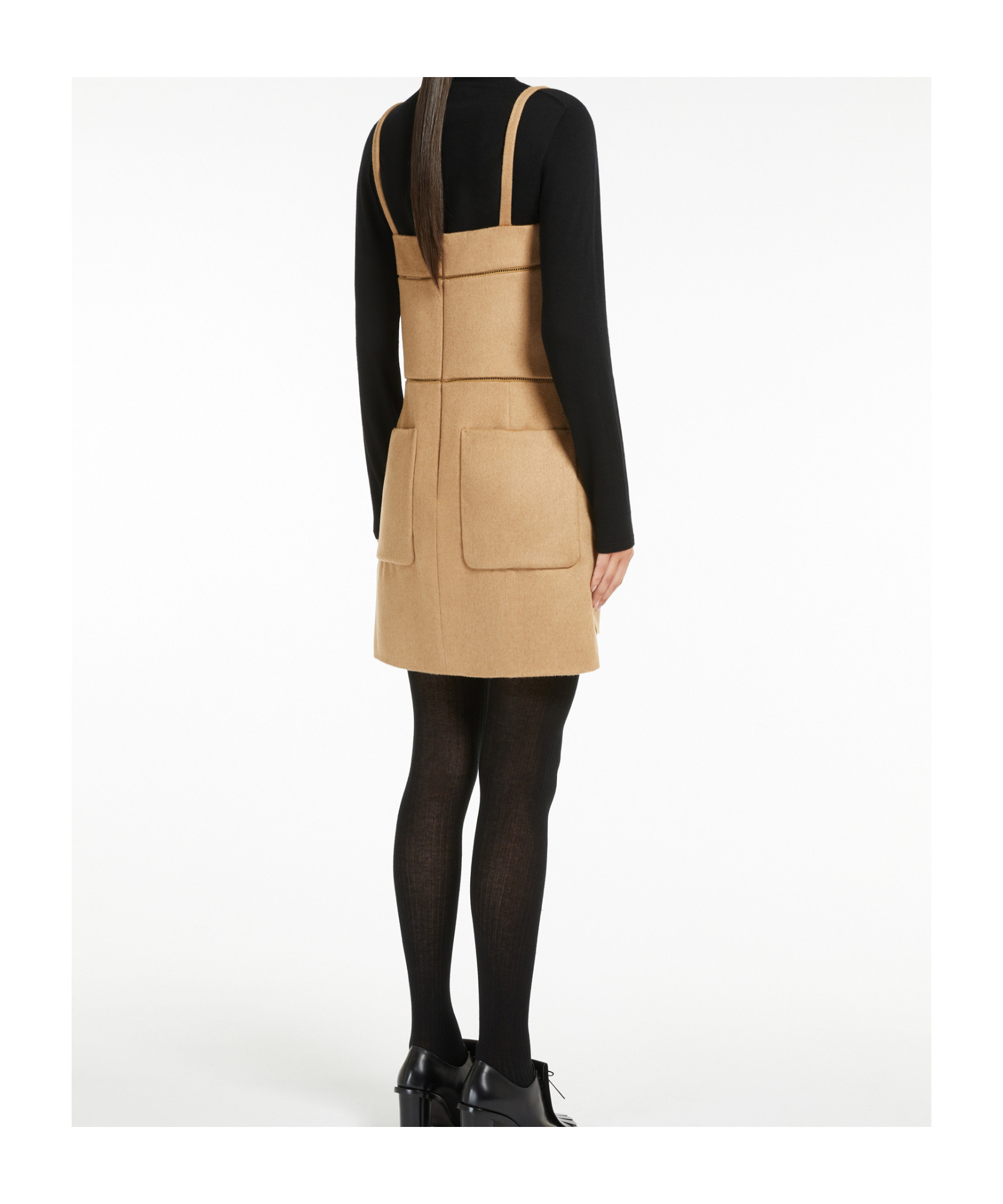 Max Mara Short Dress In Camel