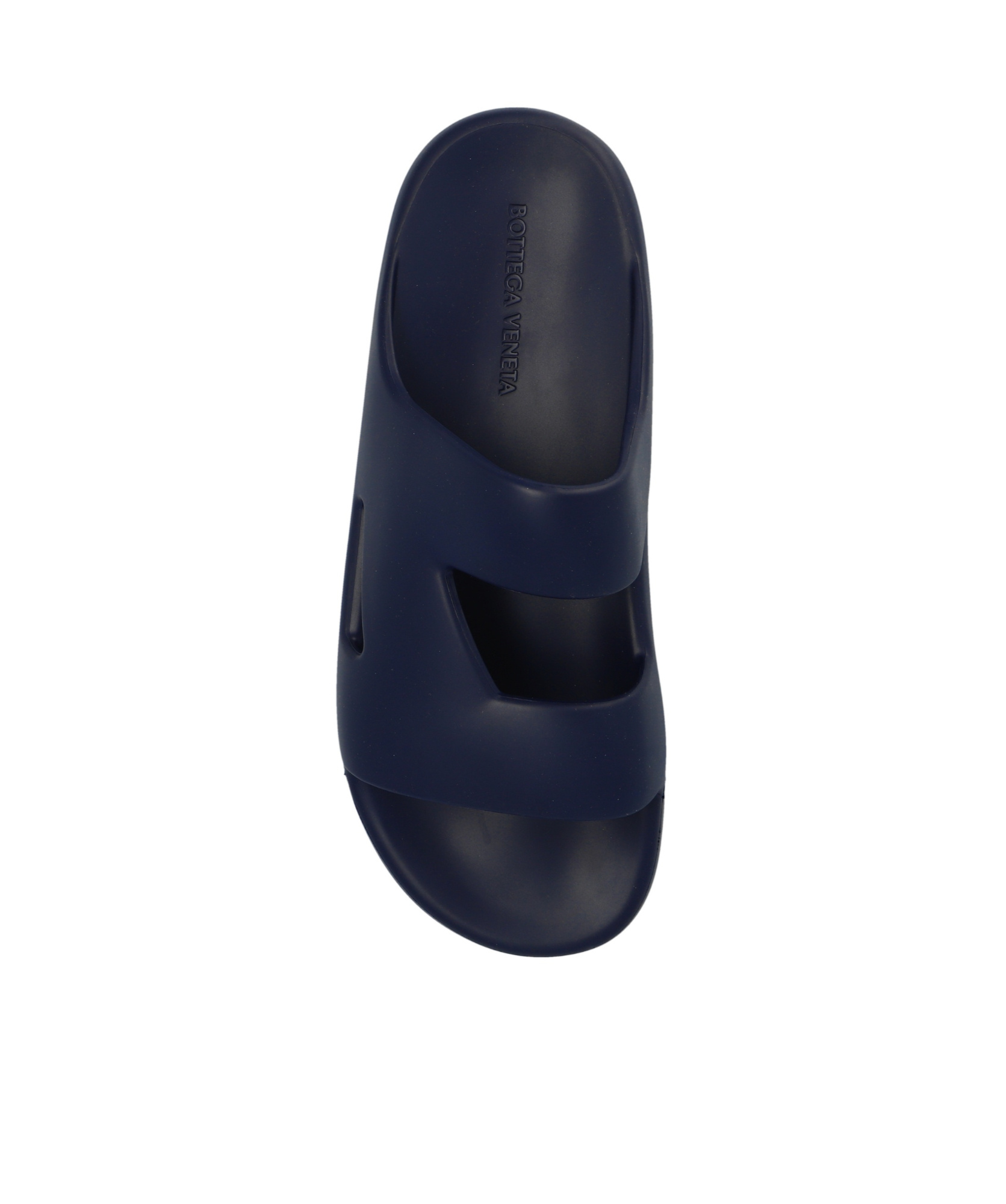 Bottega Veneta Logo Slippers In Blue