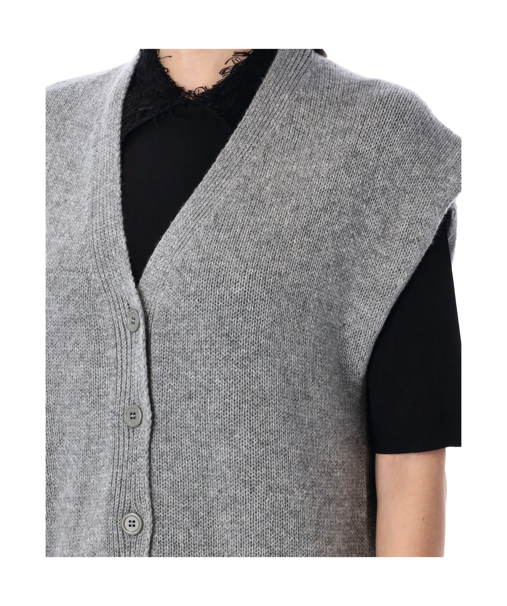 Fabiana Filippi Knitwear V-neck Sleeveless Cardigan