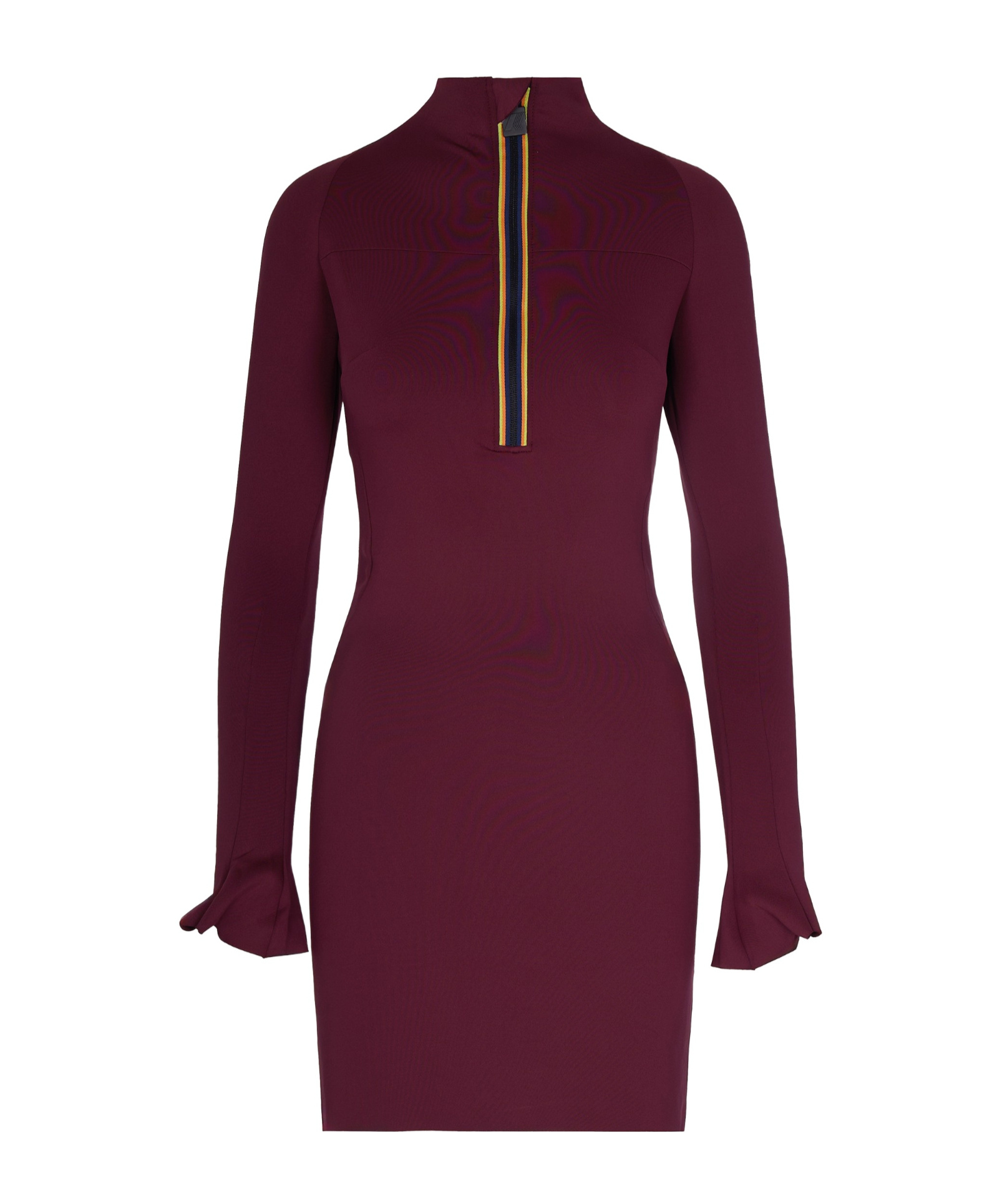 K-way Minid Scuba Mini Dress In Burgundy