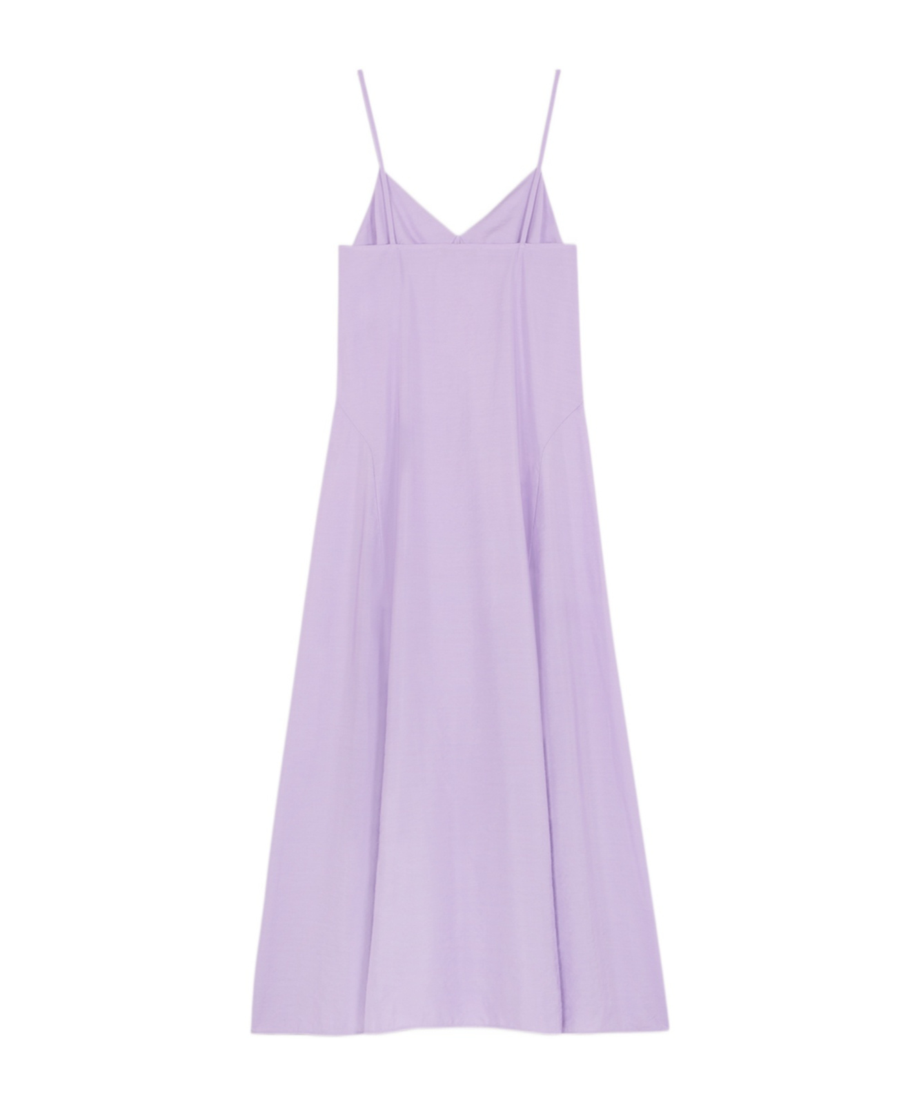 Shop Maison Kitsuné Sleeveless Flared Dress In Purple