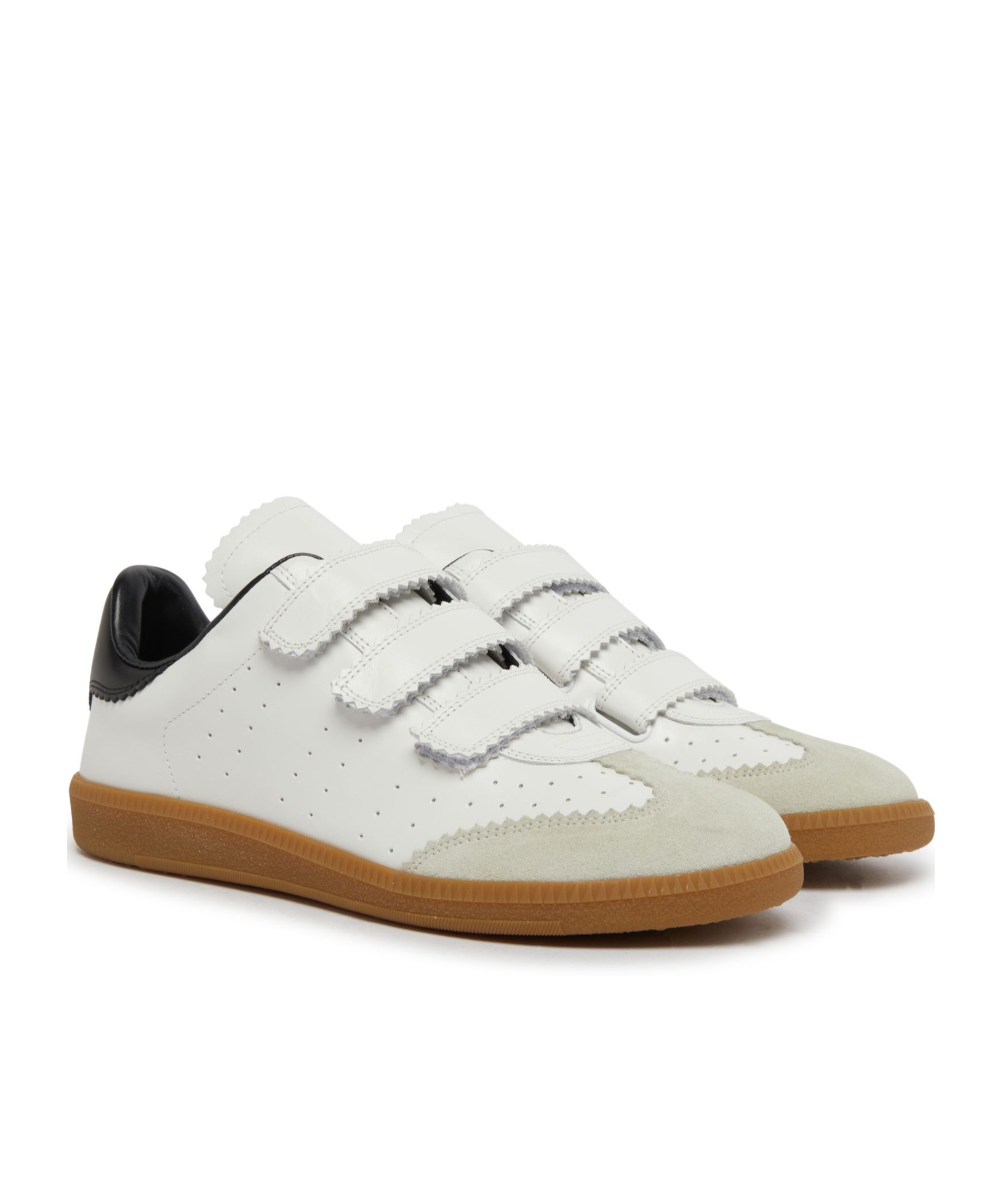 Shop Isabel Marant Round Toe Low-top Casual Shoes In White