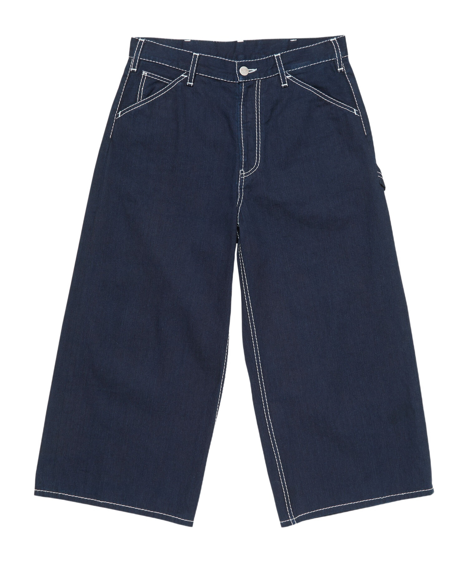 Acne Studios Indigo Denim Trousers In Blue