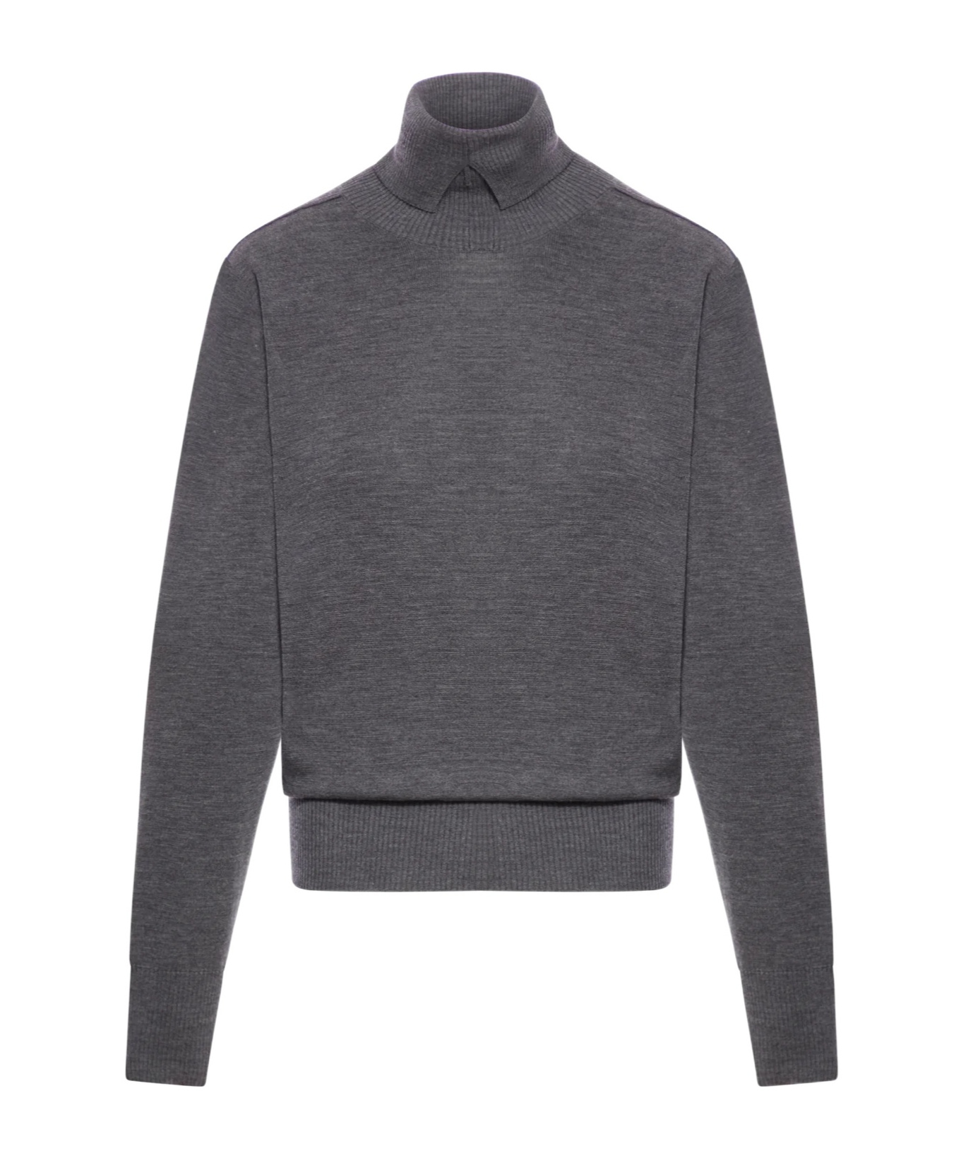 Burberry Wool Turtleneck Sweater In Black